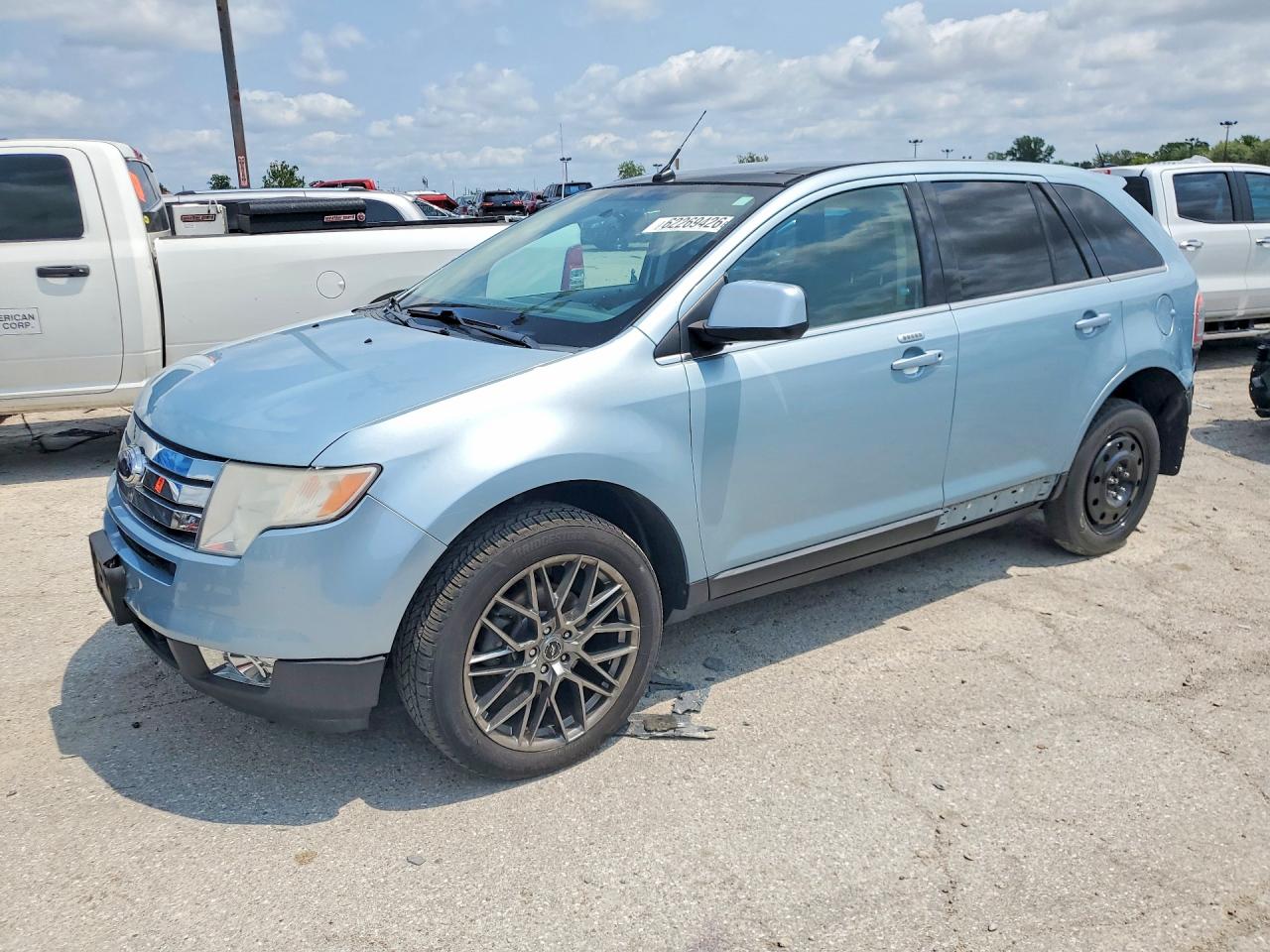 2008 Ford Edge Limited Blue vin: 2FMDK49CX8BA86195