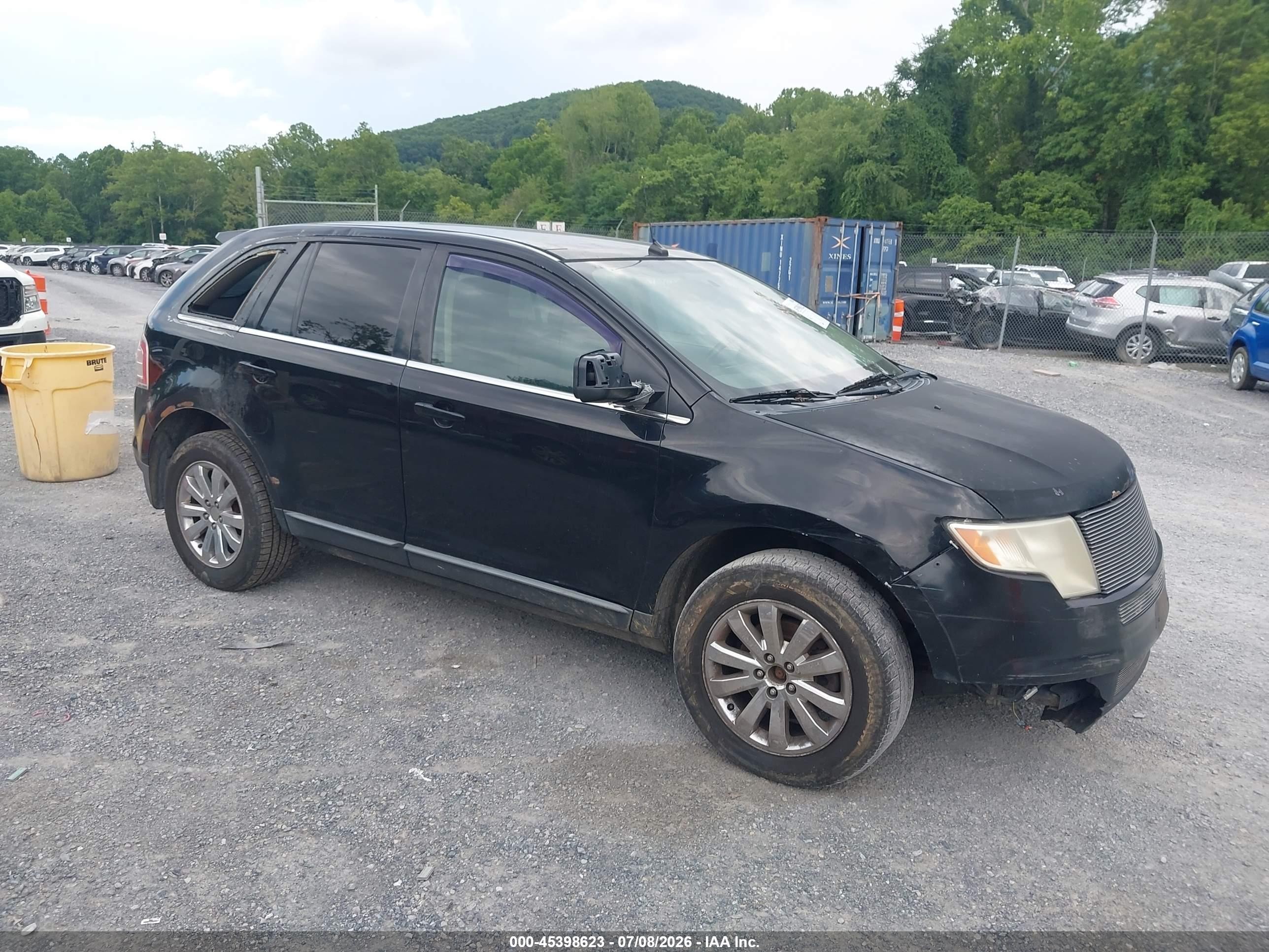 2008 Ford Edge Limited Black vin: 2FMDK49CX8BA88691