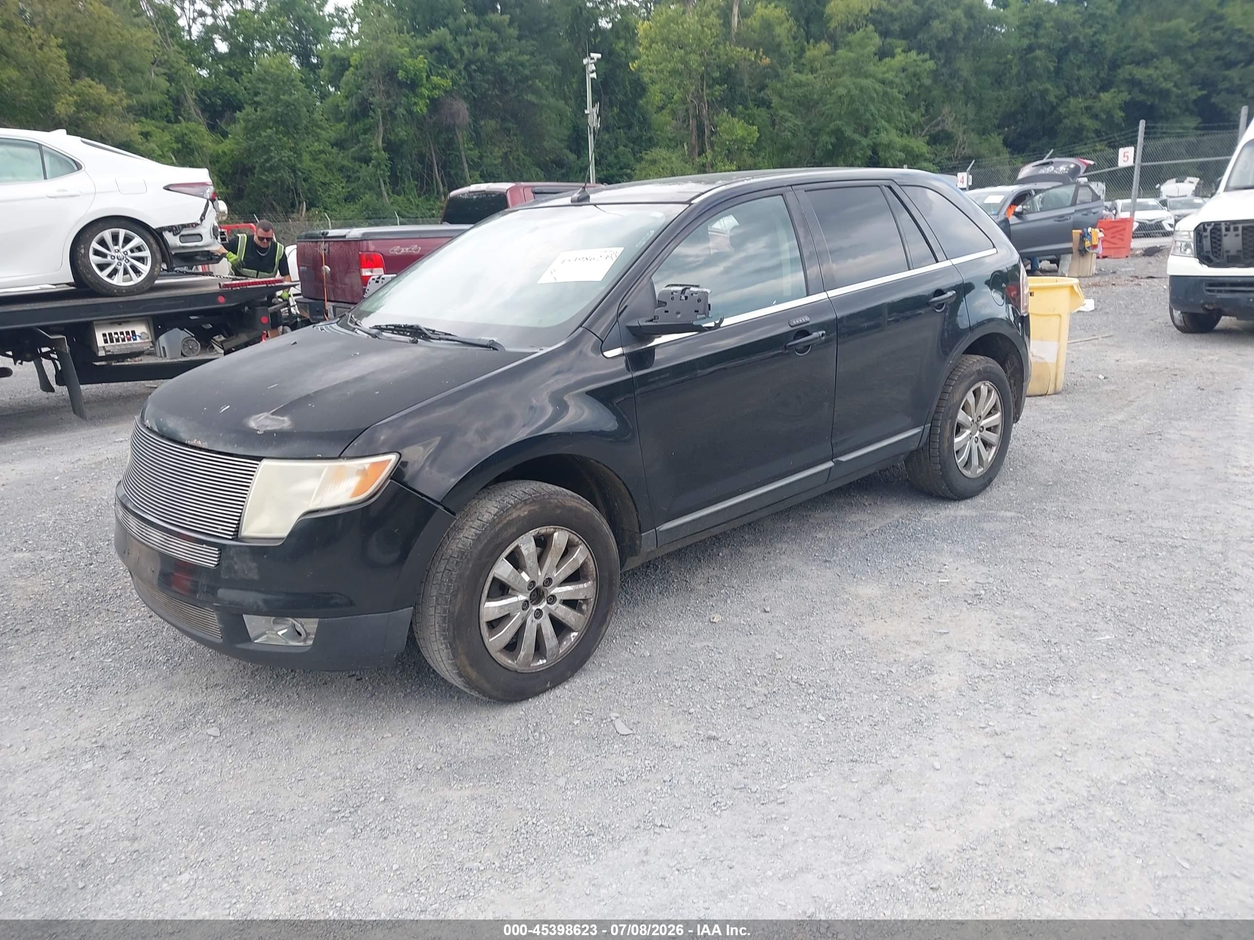 2008 Ford Edge Limited Black vin: 2FMDK49CX8BA88691