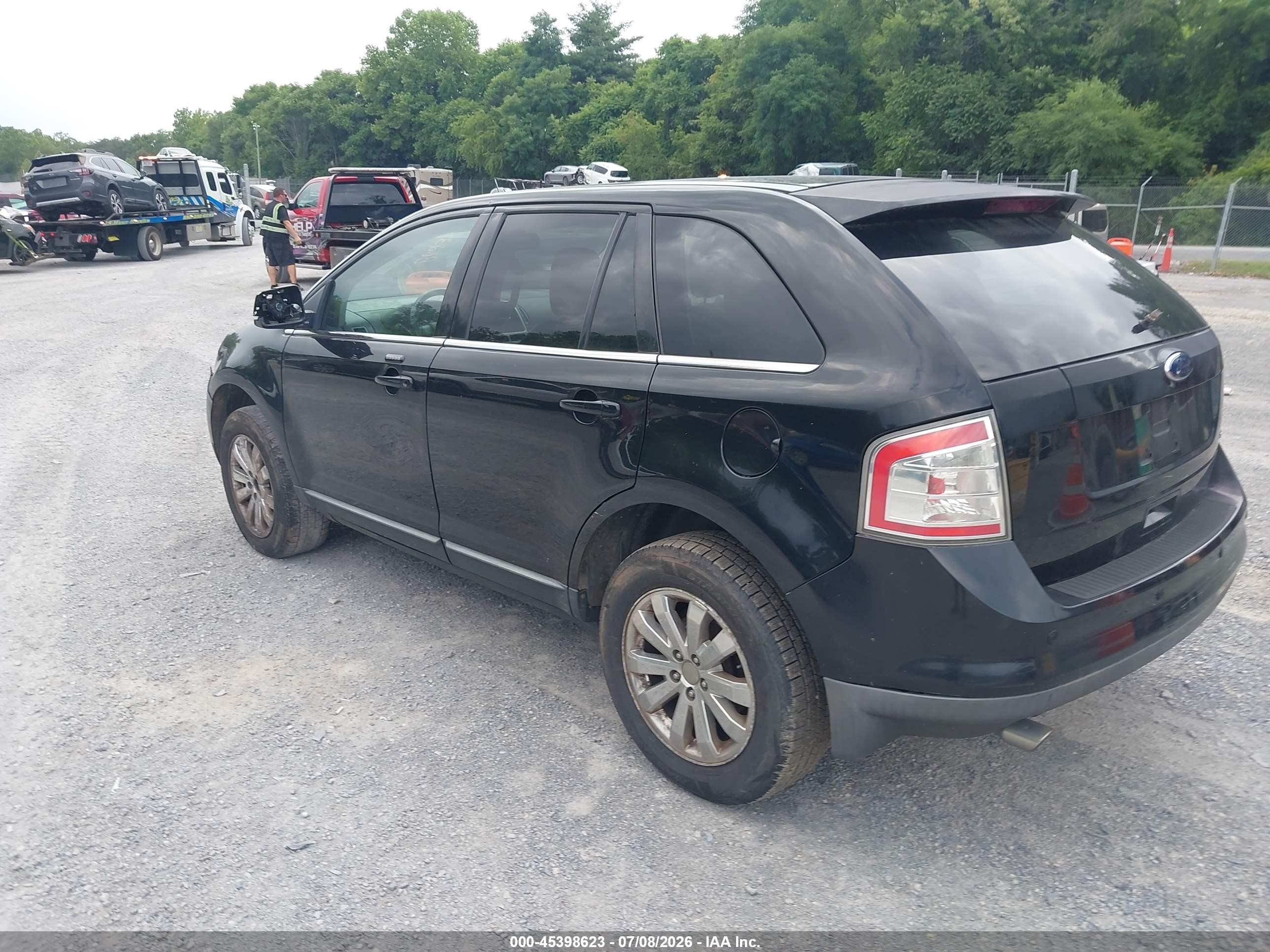 2008 Ford Edge Limited Black vin: 2FMDK49CX8BA88691