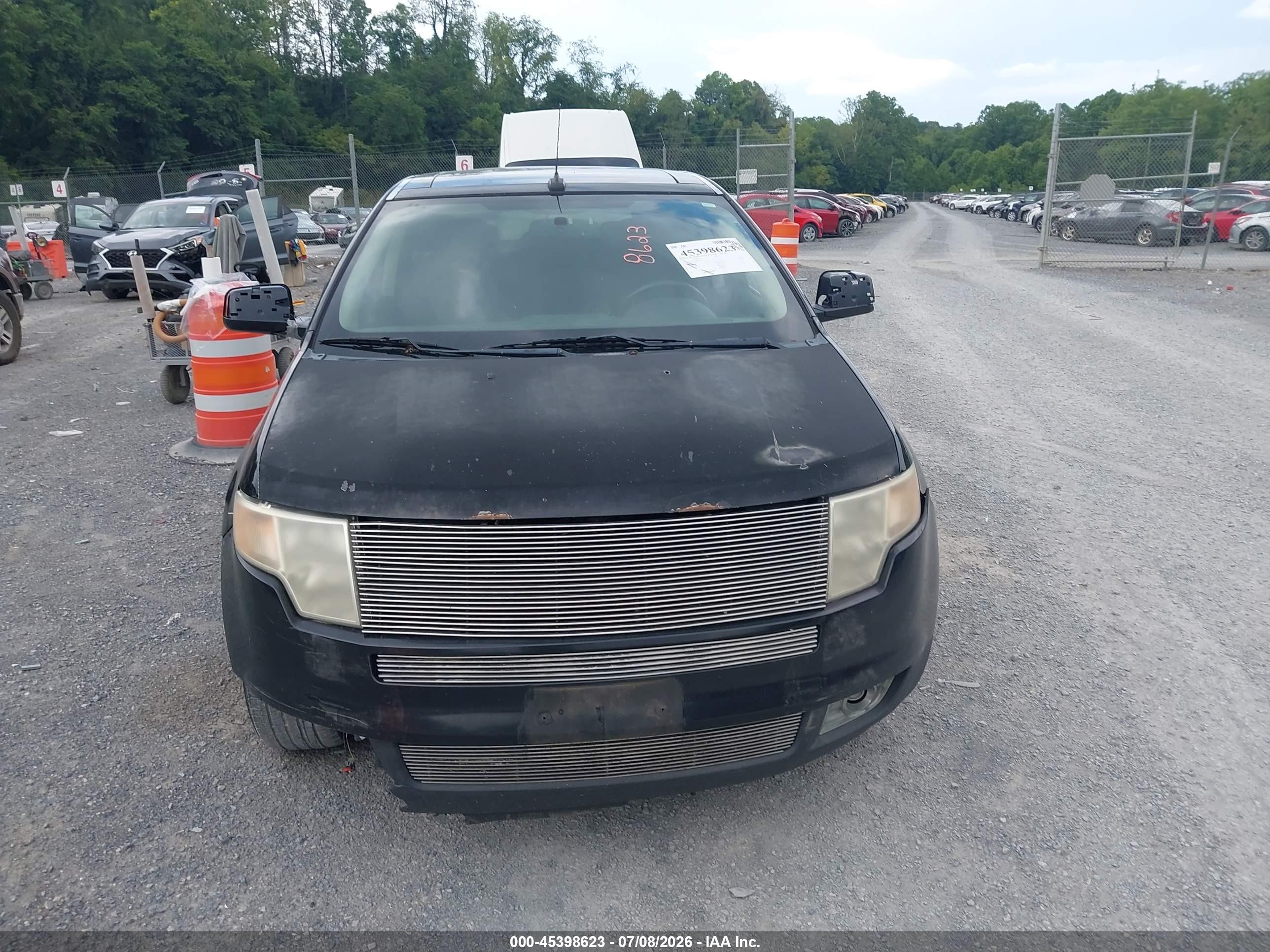 2008 Ford Edge Limited Black vin: 2FMDK49CX8BA88691