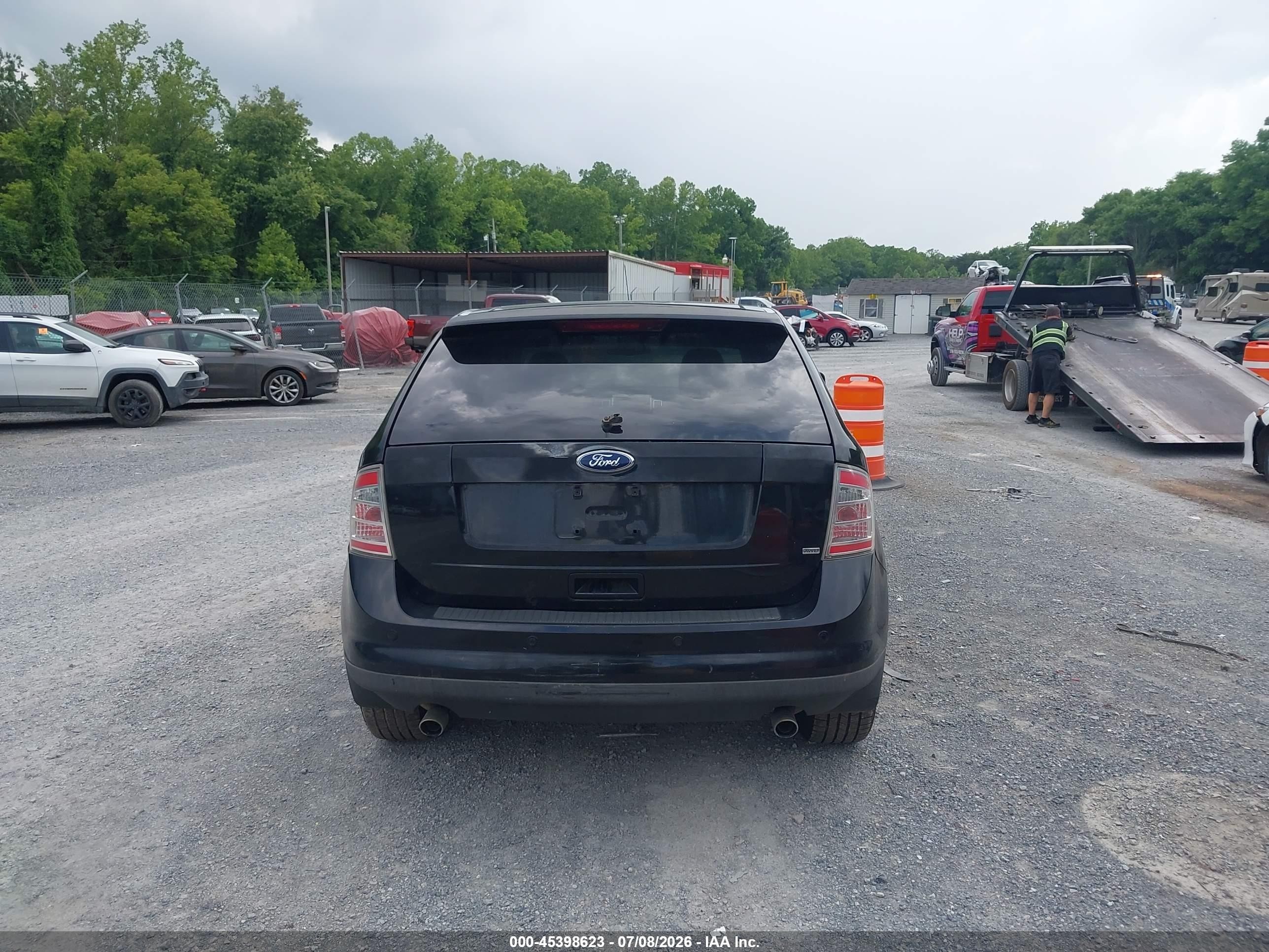 2008 Ford Edge Limited Black vin: 2FMDK49CX8BA88691