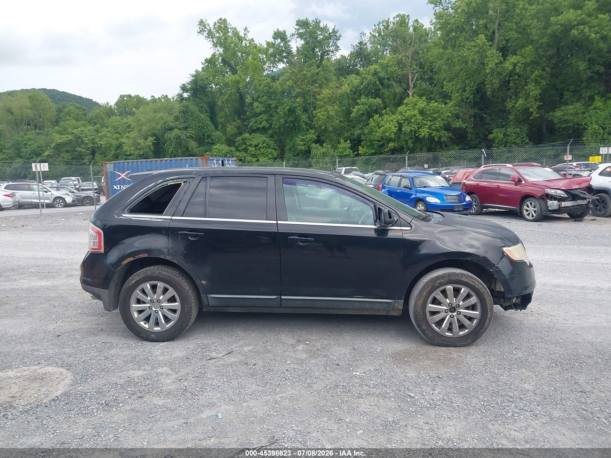 2008 Ford Edge Limited Black vin: 2FMDK49CX8BA88691