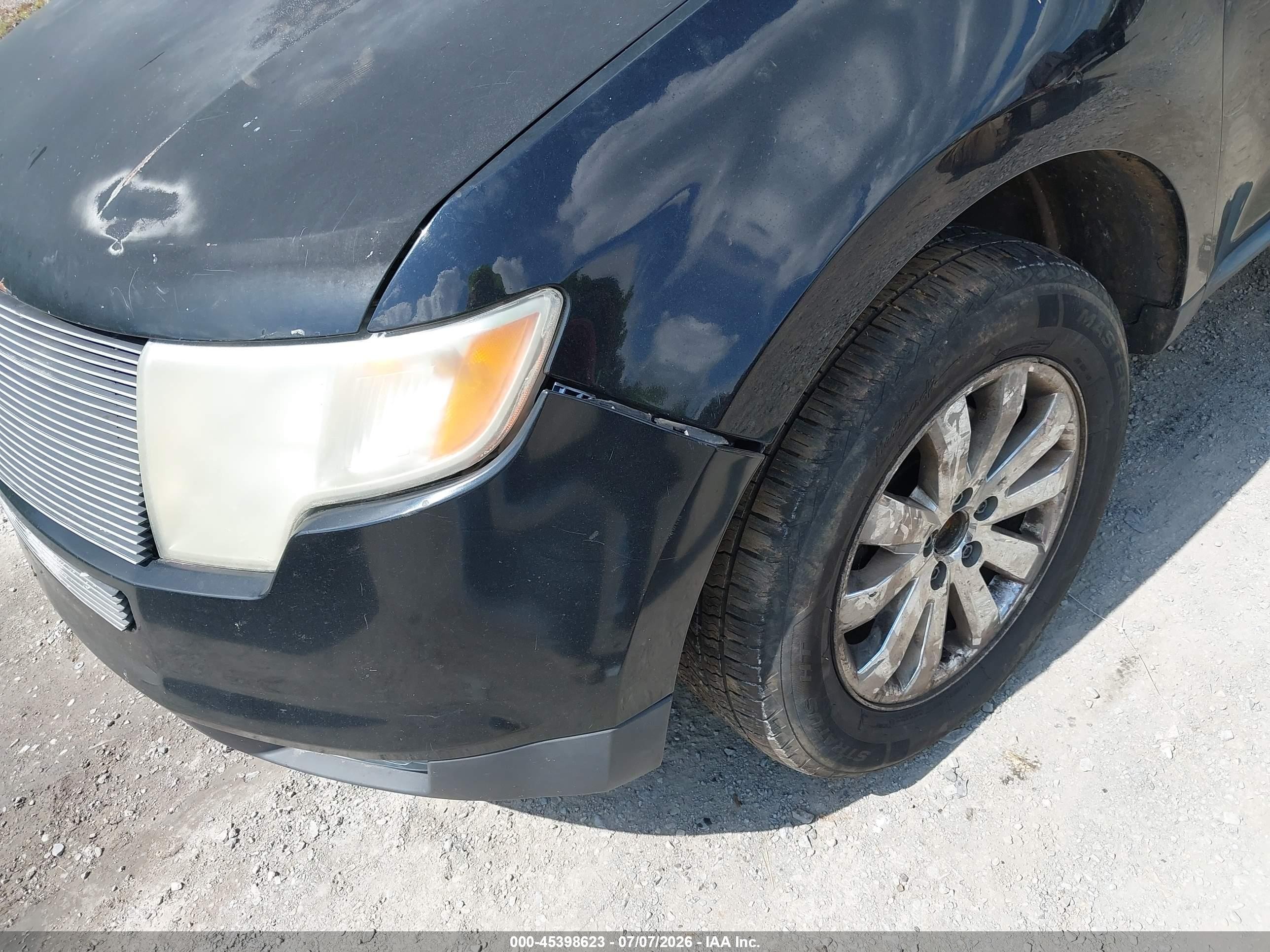2008 Ford Edge Limited Black vin: 2FMDK49CX8BA88691
