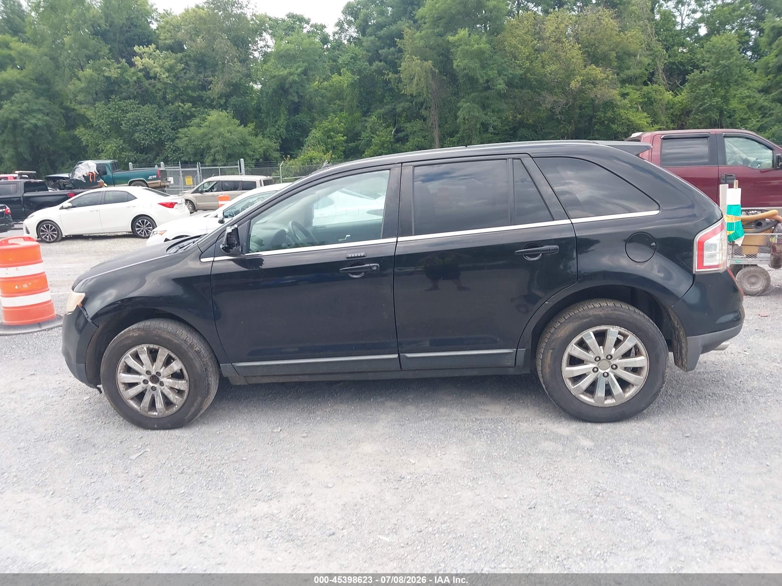 2008 Ford Edge Limited Black vin: 2FMDK49CX8BA88691