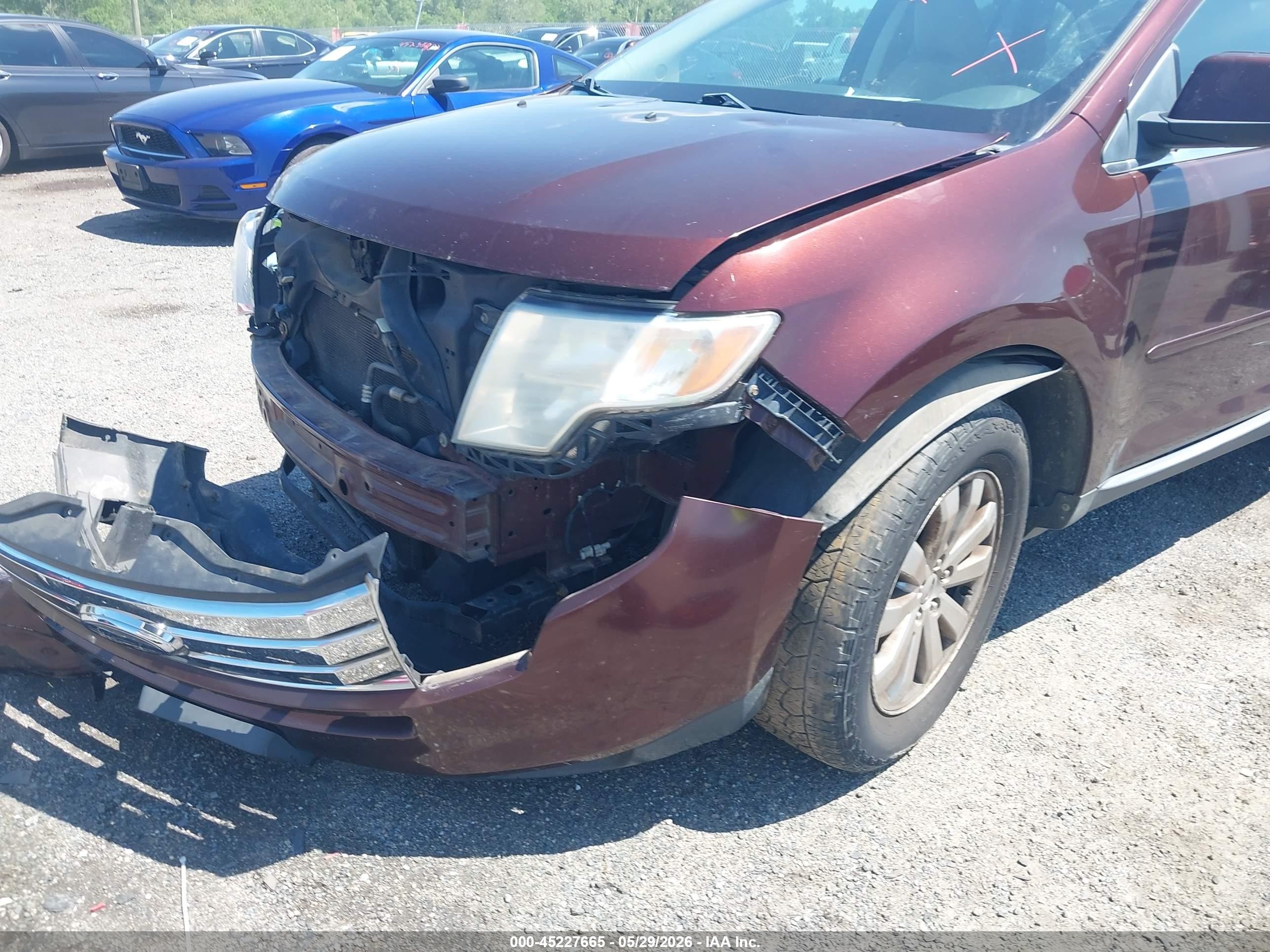 2009 Ford Edge Limited Burgundy vin: 2FMDK49CX9BA76672