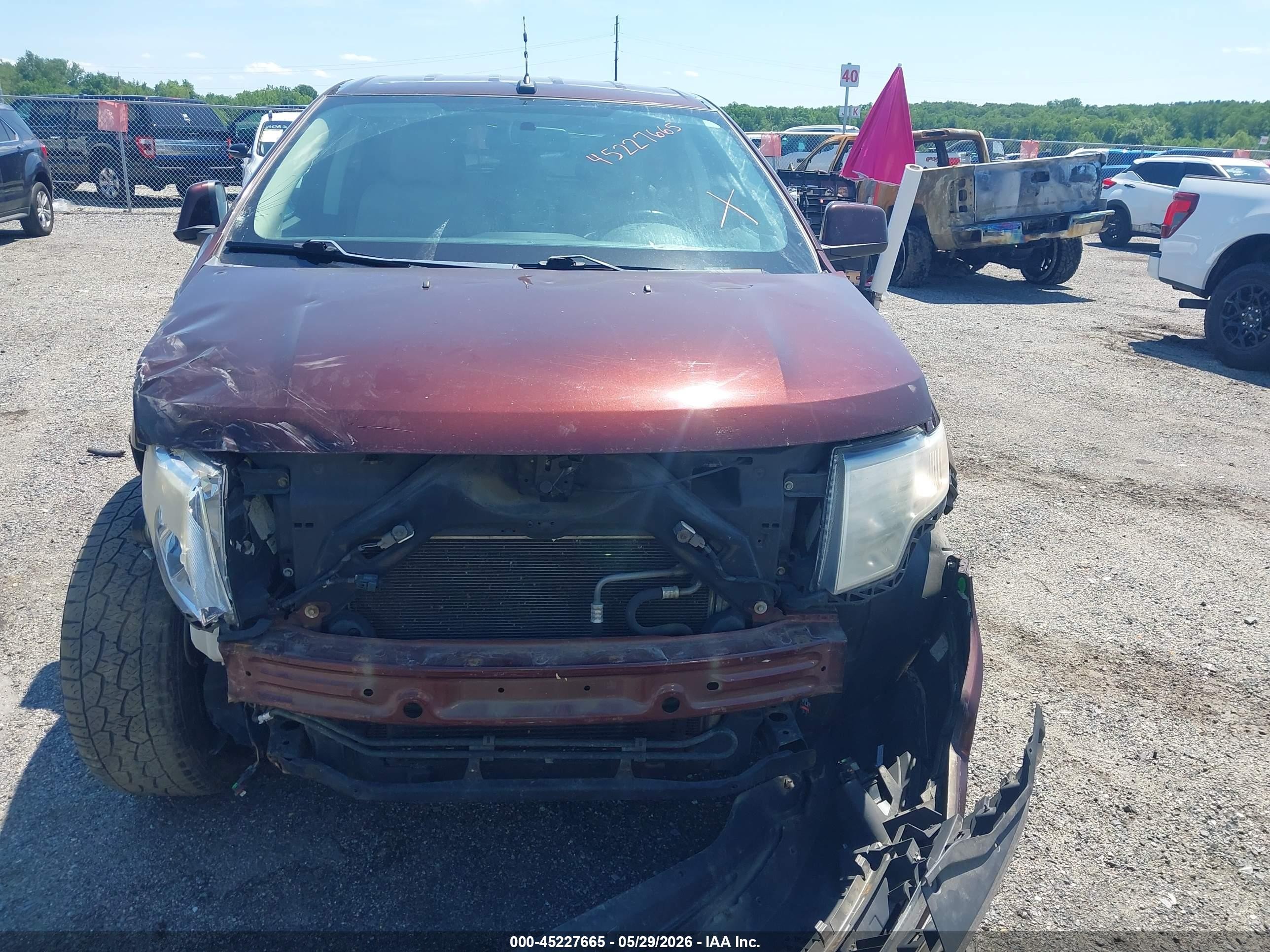 2009 Ford Edge Limited Burgundy vin: 2FMDK49CX9BA76672