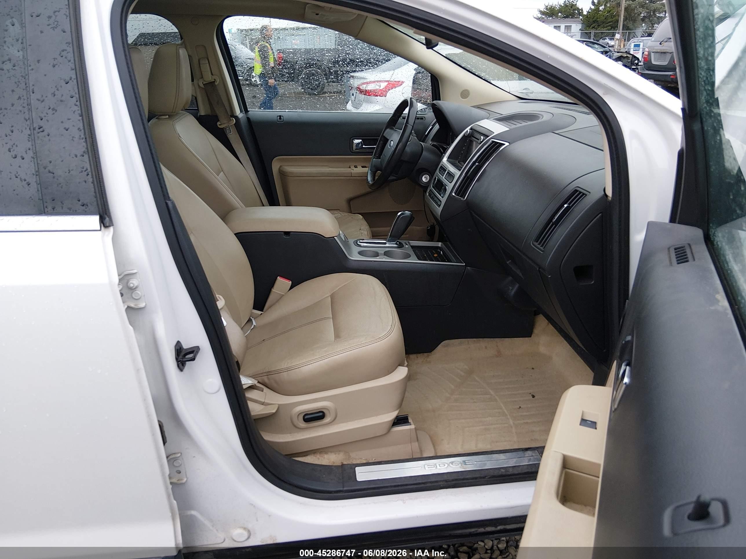 2009 Ford Edge Limited White vin: 2FMDK49CX9BA76879