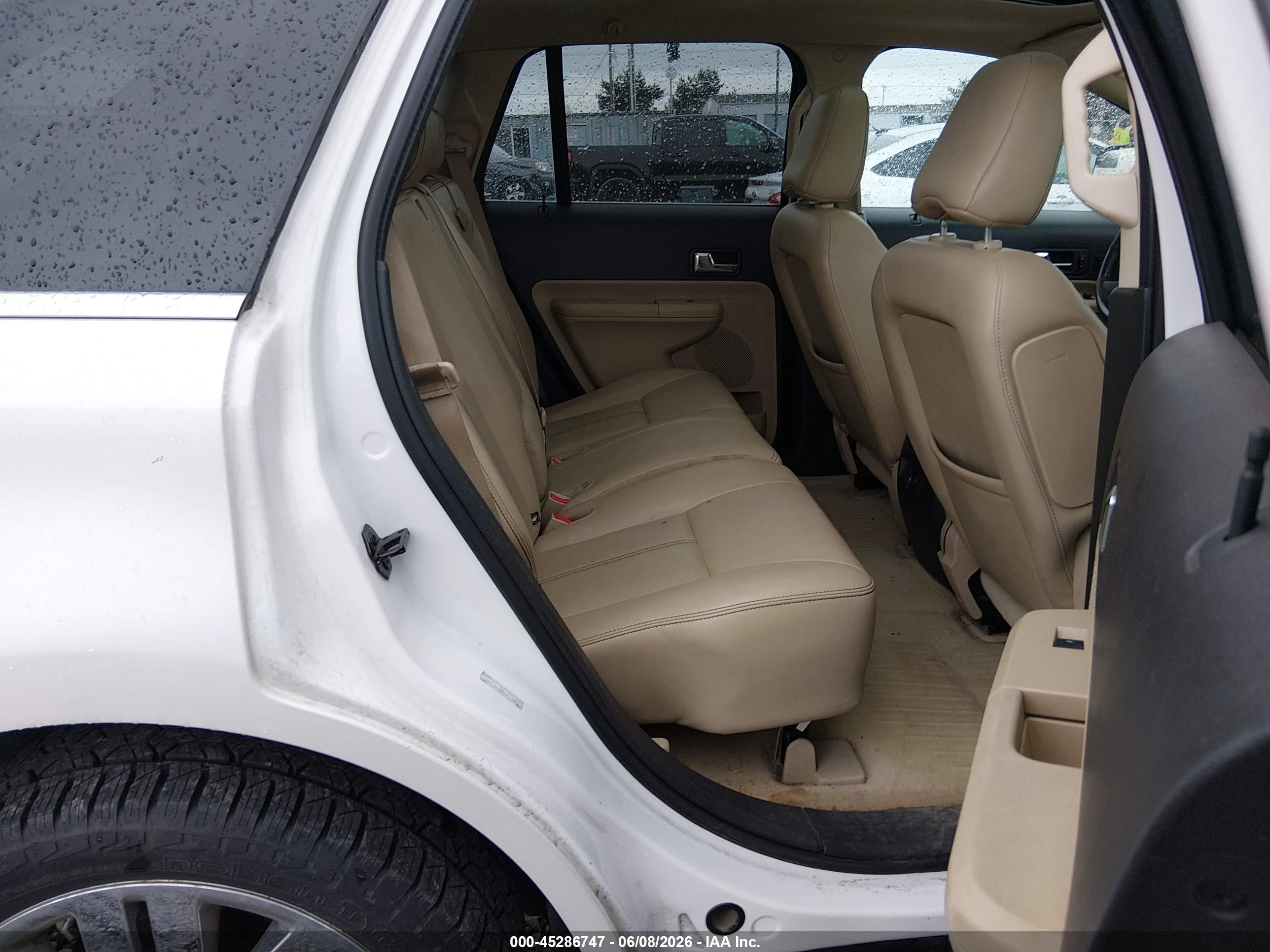 2009 Ford Edge Limited White vin: 2FMDK49CX9BA76879