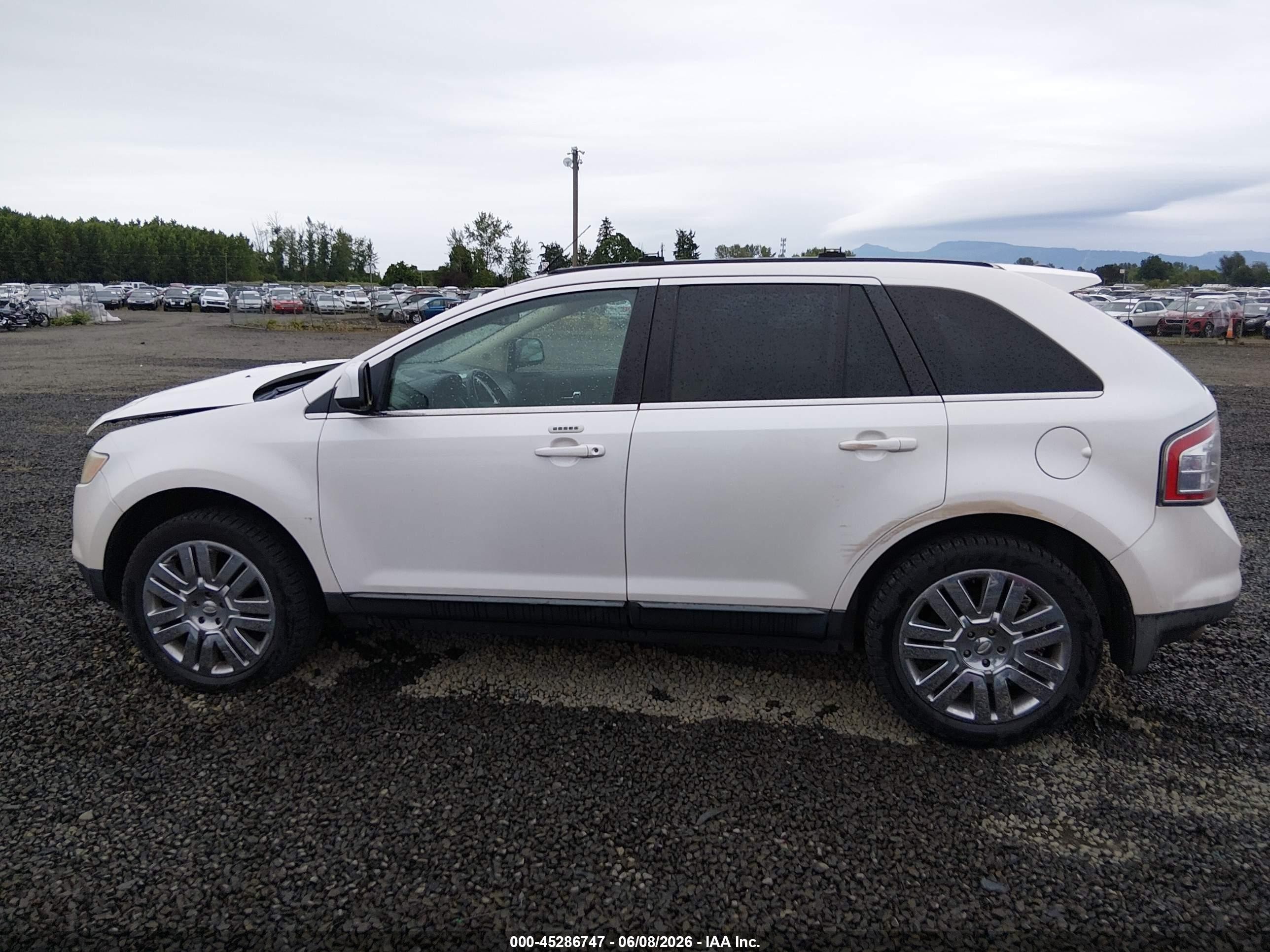 2009 Ford Edge Limited White vin: 2FMDK49CX9BA76879
