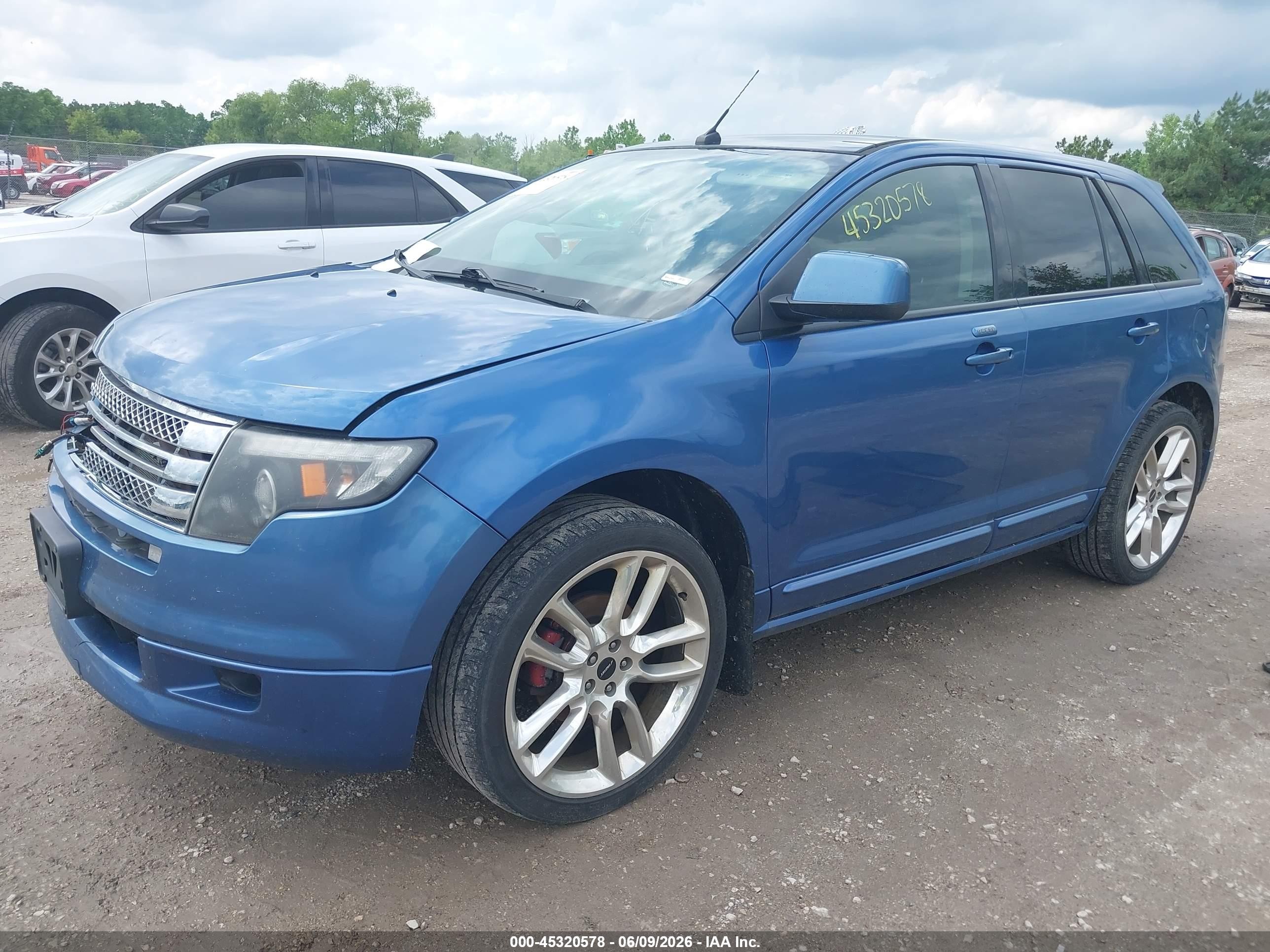 2010 Ford Edge Sport Синий vin: 2FMDK4AC0ABB00560