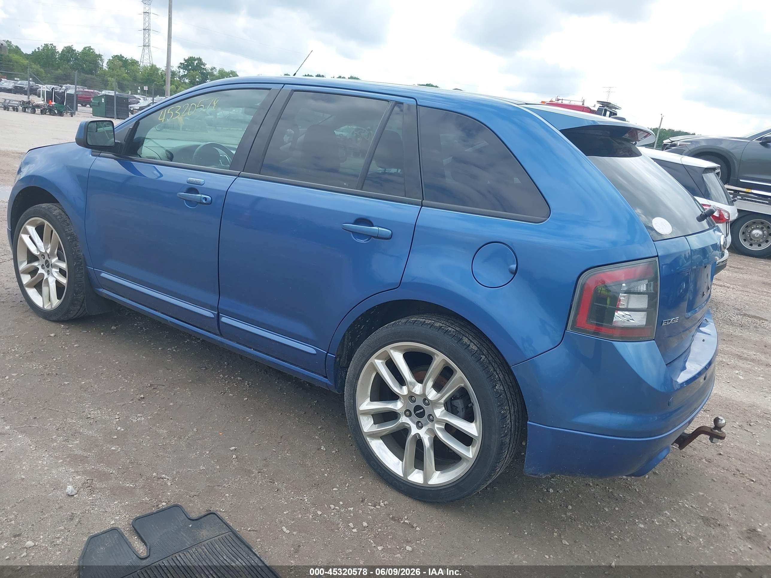 2010 Ford Edge Sport Синий vin: 2FMDK4AC0ABB00560