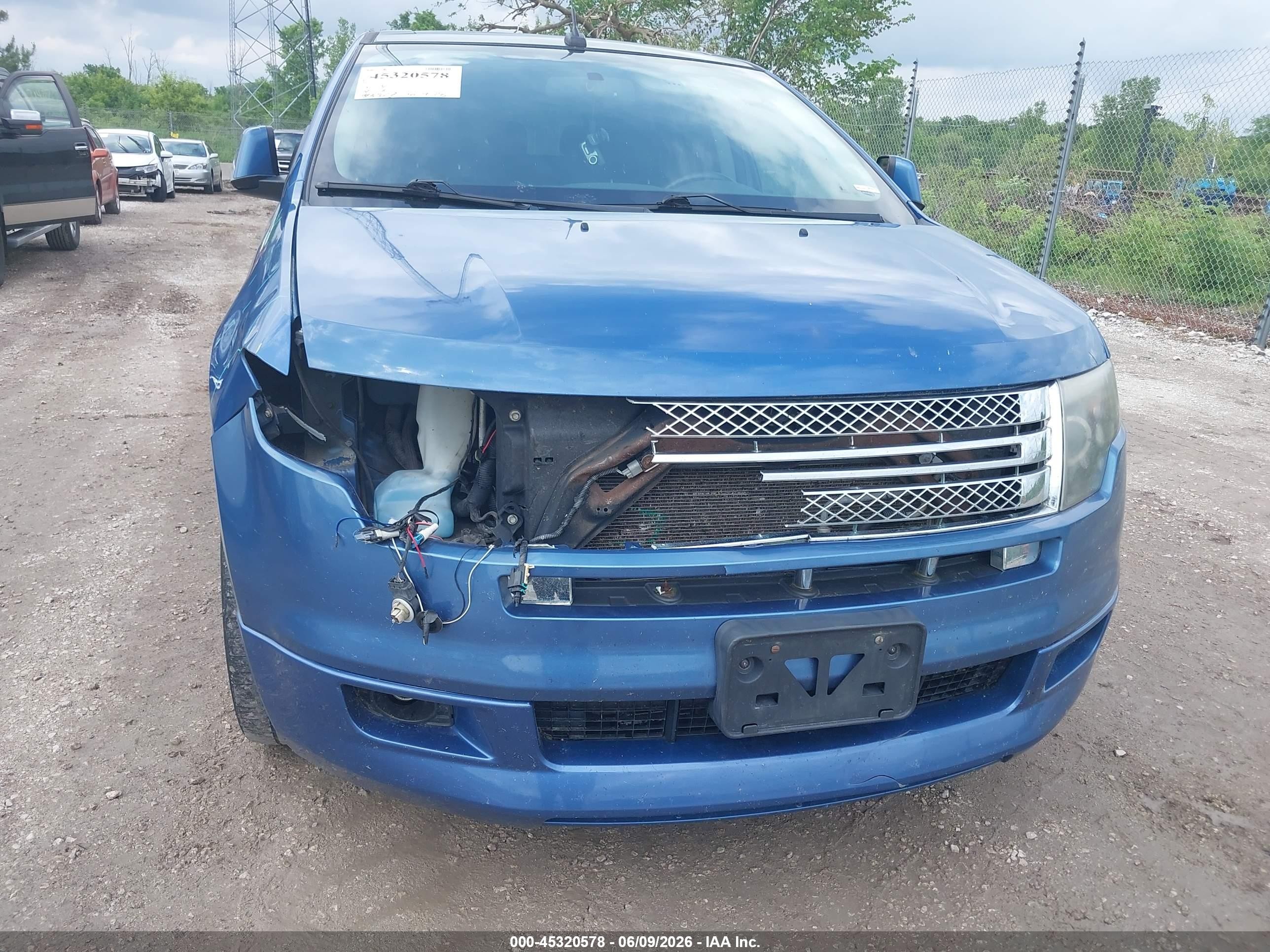 2010 Ford Edge Sport Синий vin: 2FMDK4AC0ABB00560