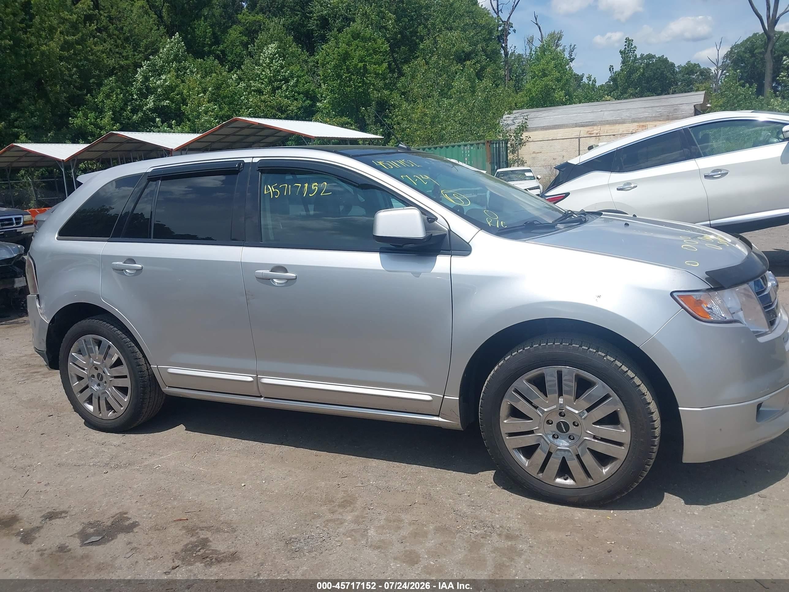 2010 Ford Edge Sport Silver vin: 2FMDK4AC1ABA88161