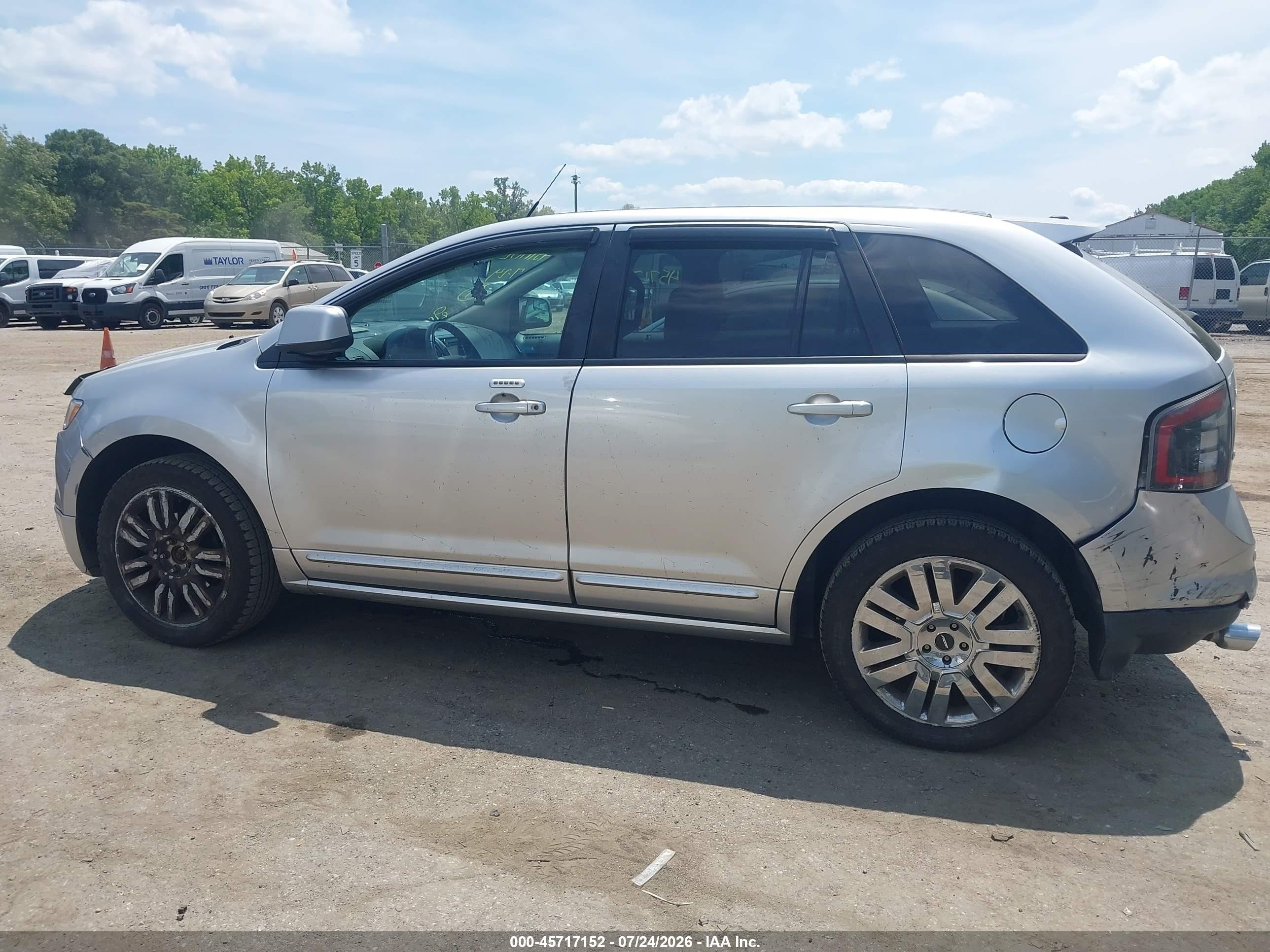 2010 Ford Edge Sport Silver vin: 2FMDK4AC1ABA88161
