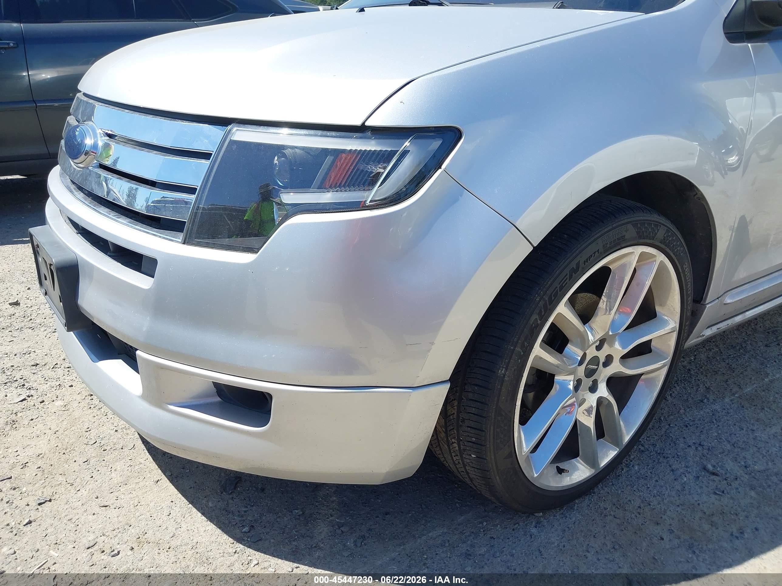 2010 Ford Edge Sport Silver vin: 2FMDK4AC3ABA39933