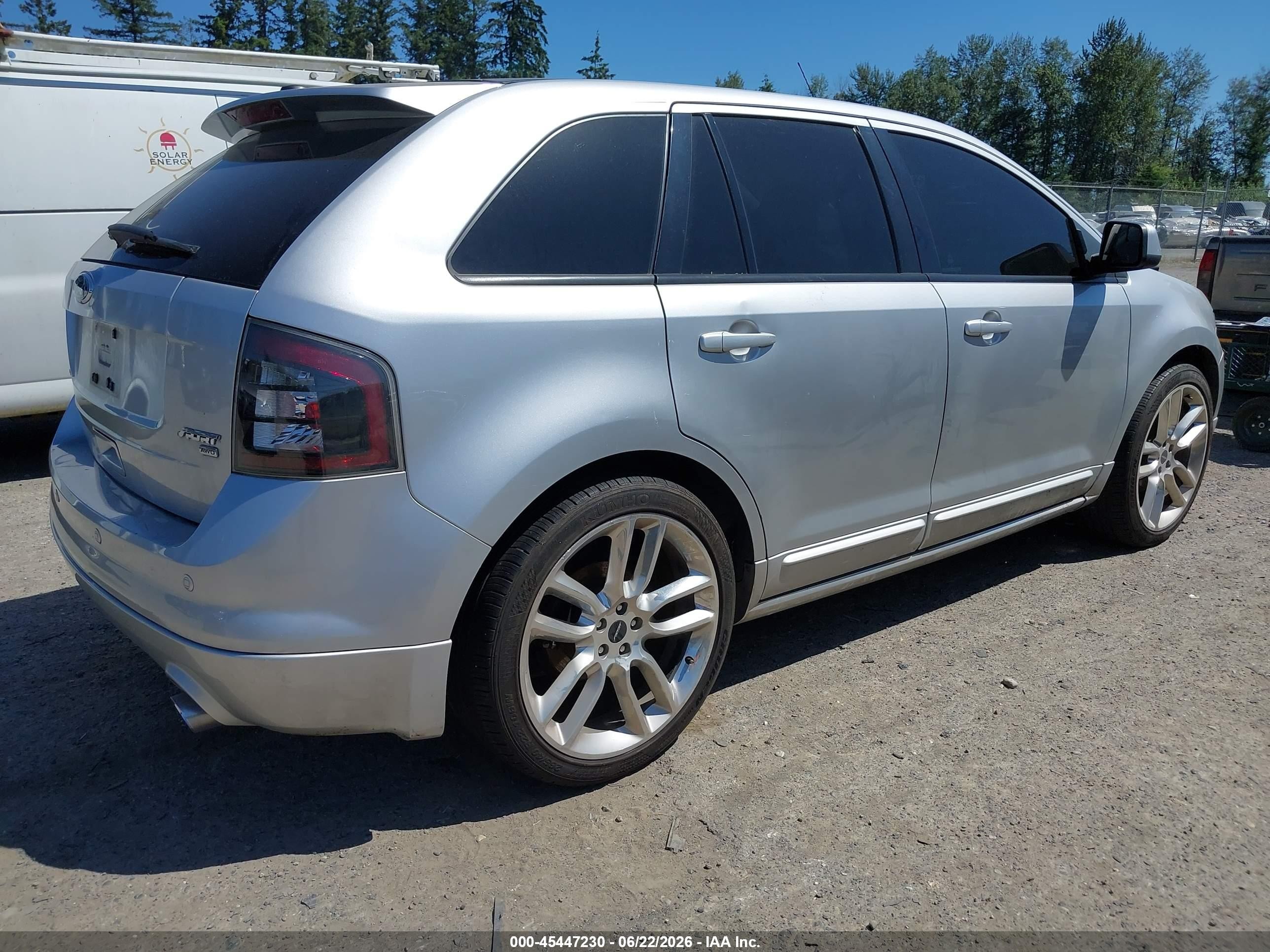 2010 Ford Edge Sport Silver vin: 2FMDK4AC3ABA39933