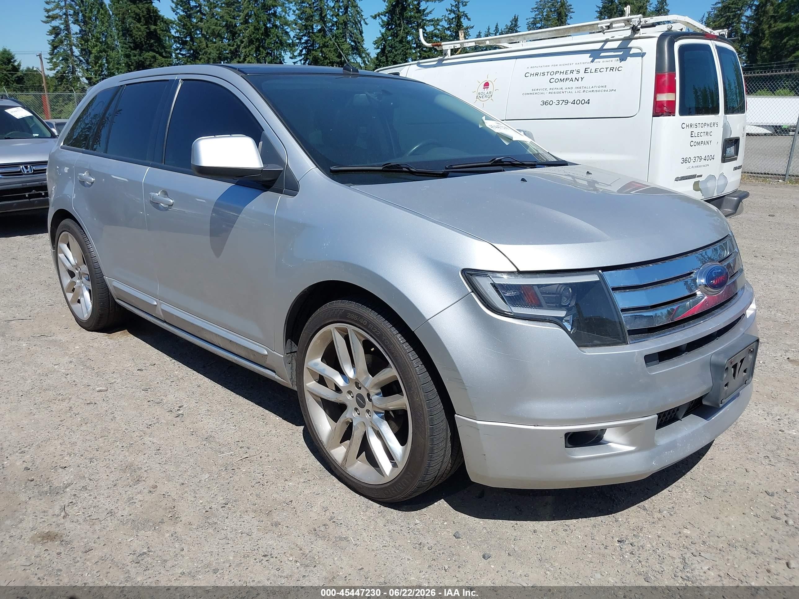 2010 Ford Edge Sport Silver vin: 2FMDK4AC3ABA39933