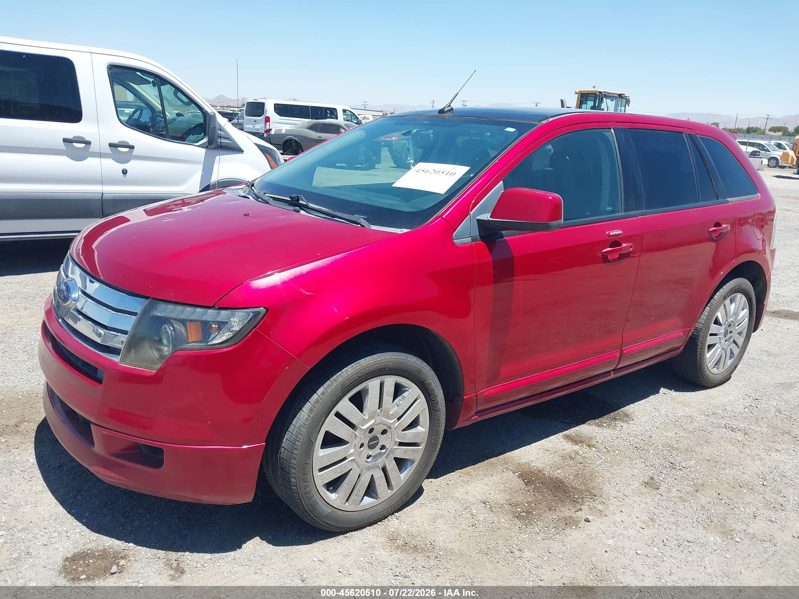 2010 Ford Edge Sport Red vin: 2FMDK4AC4ABA65098