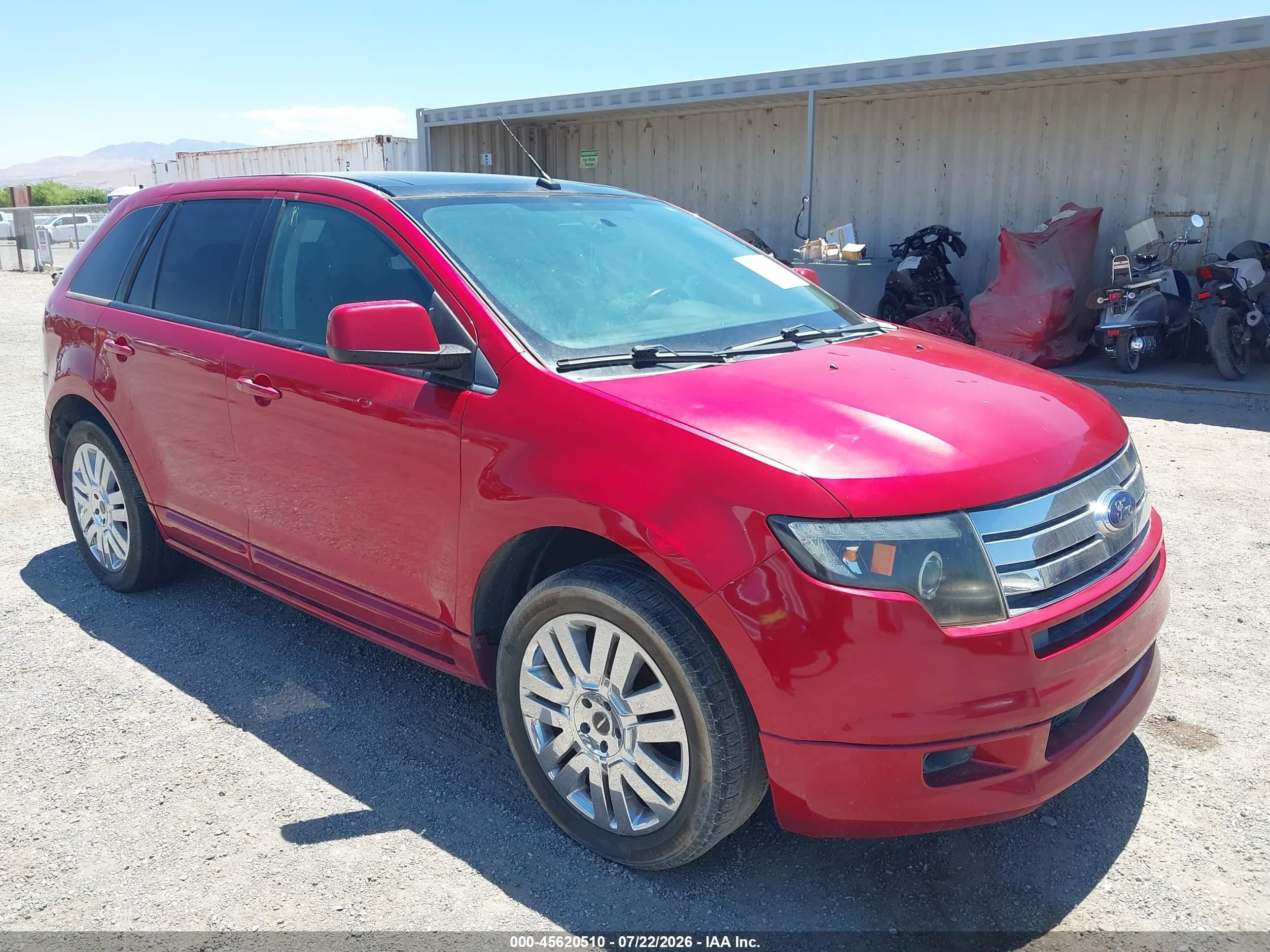 2010 Ford Edge Sport Red vin: 2FMDK4AC4ABA65098