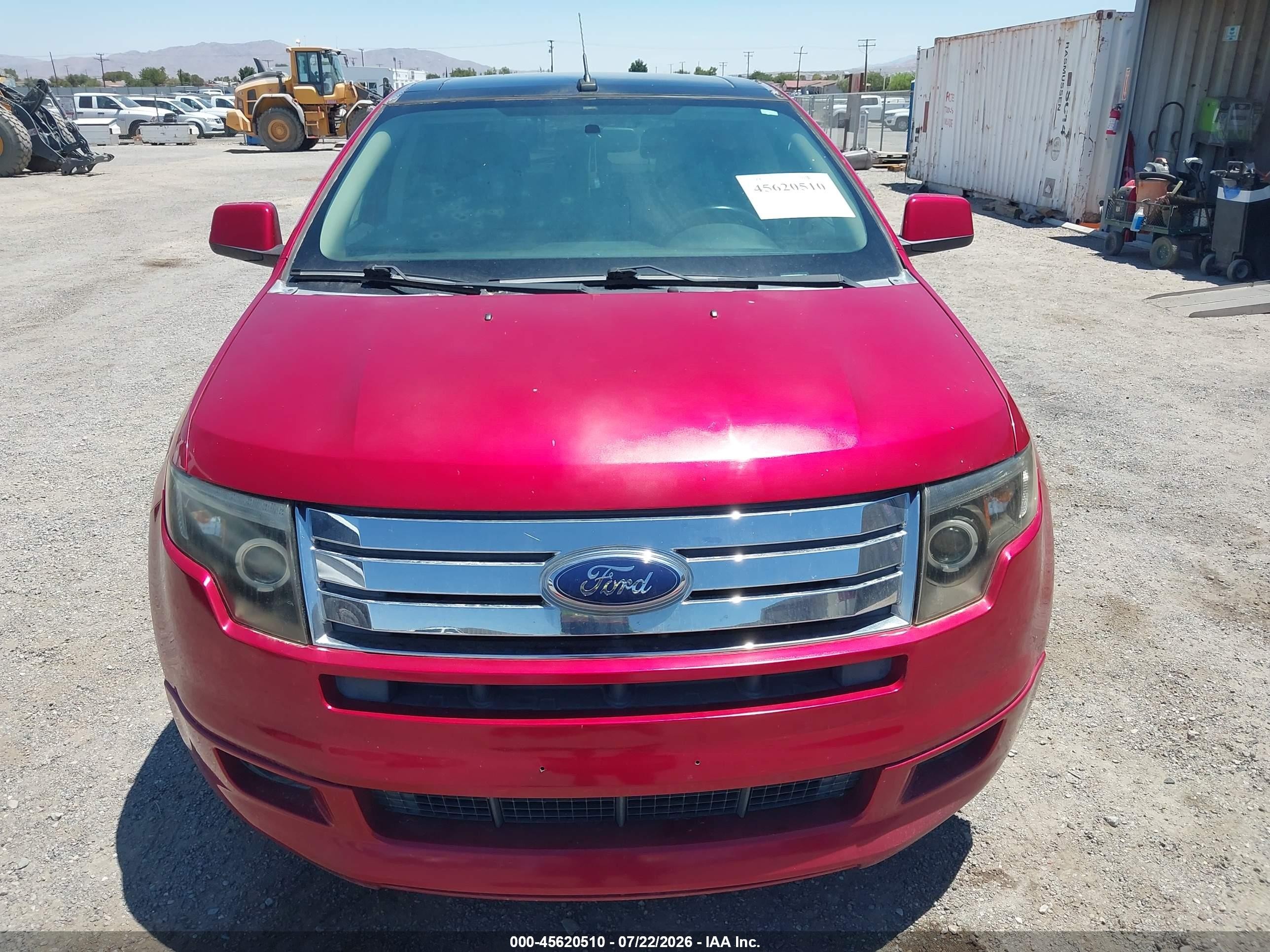 2010 Ford Edge Sport Red vin: 2FMDK4AC4ABA65098
