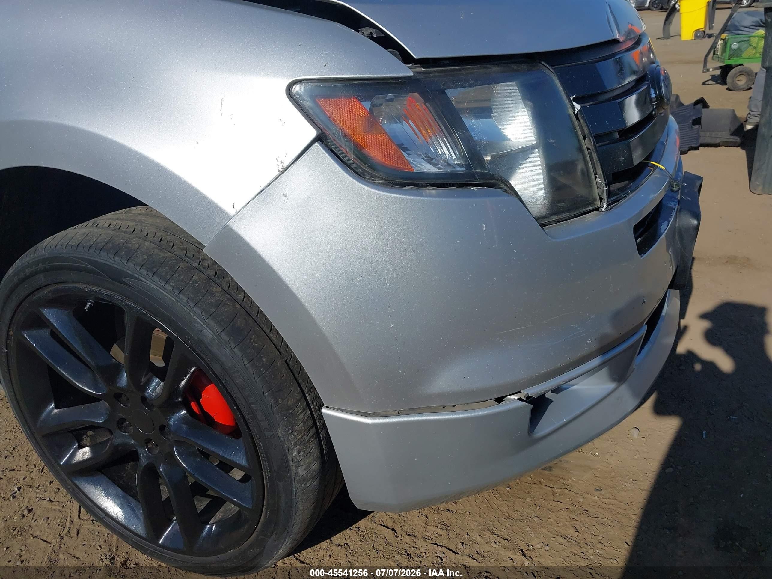 2010 Ford Edge Sport Silver vin: 2FMDK4AC8ABA00108