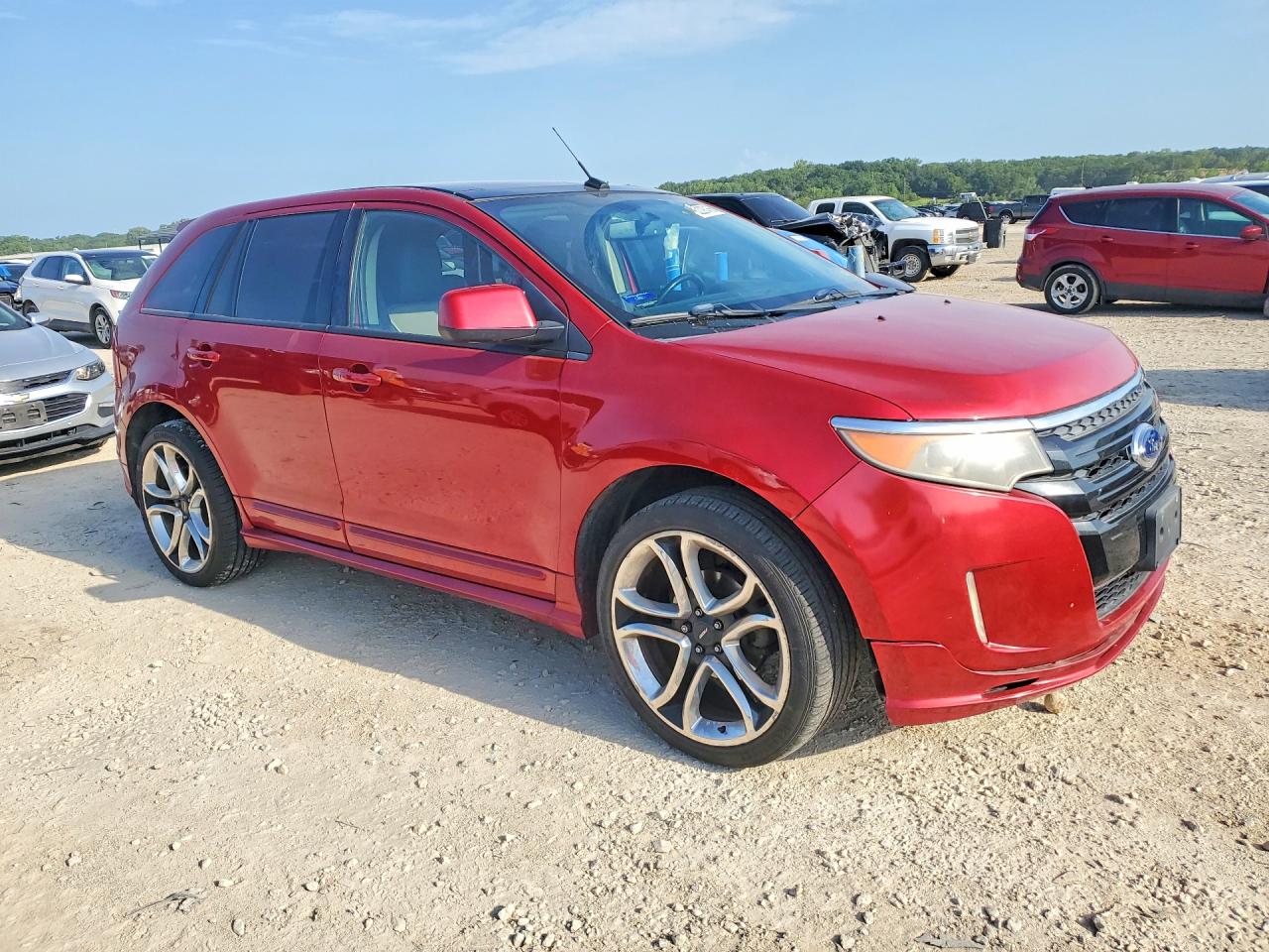 2011 Ford Edge Sport Red vin: 2FMDK4AK0BBA05599