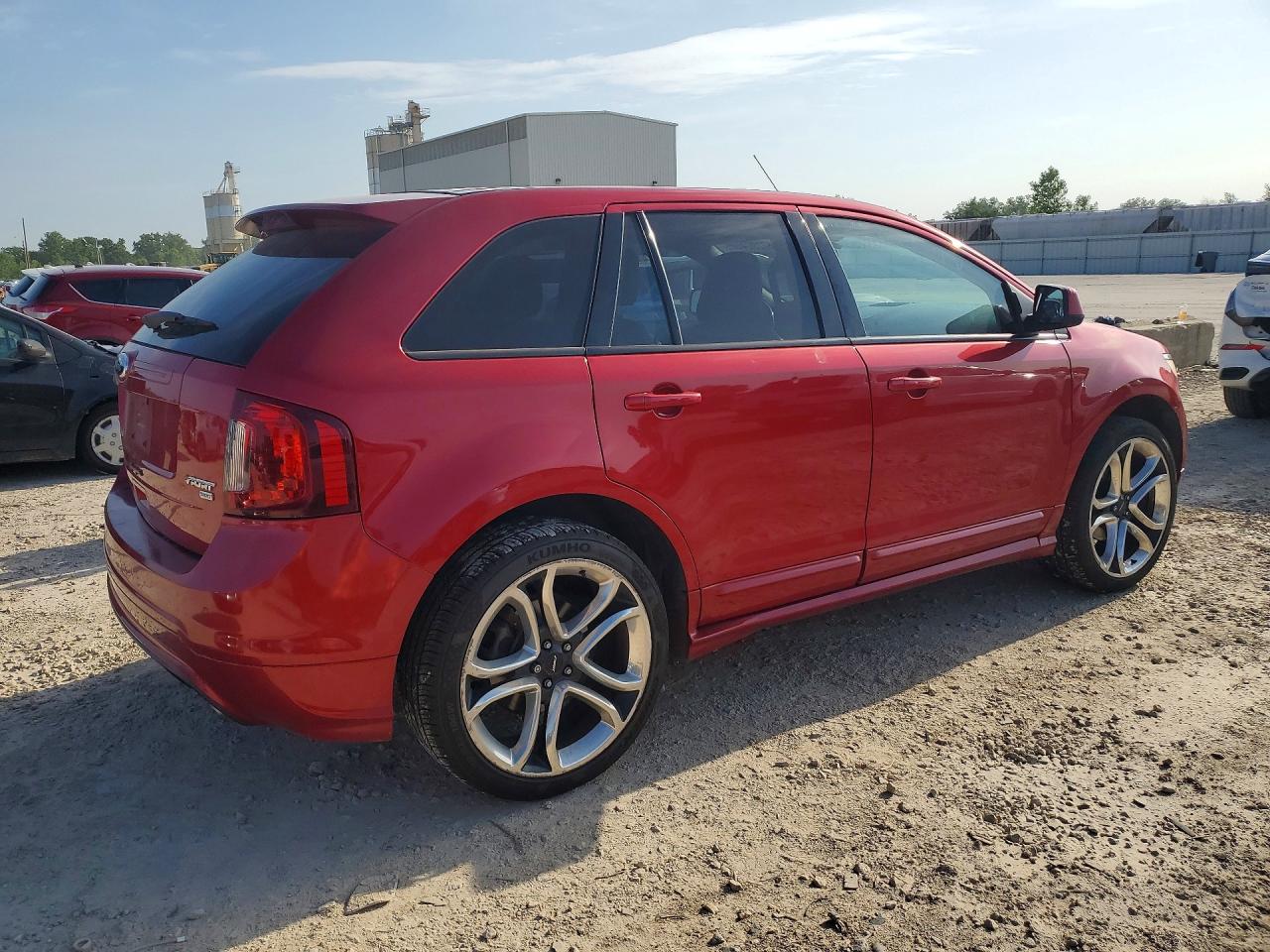 2011 Ford Edge Sport Red vin: 2FMDK4AK0BBA05599