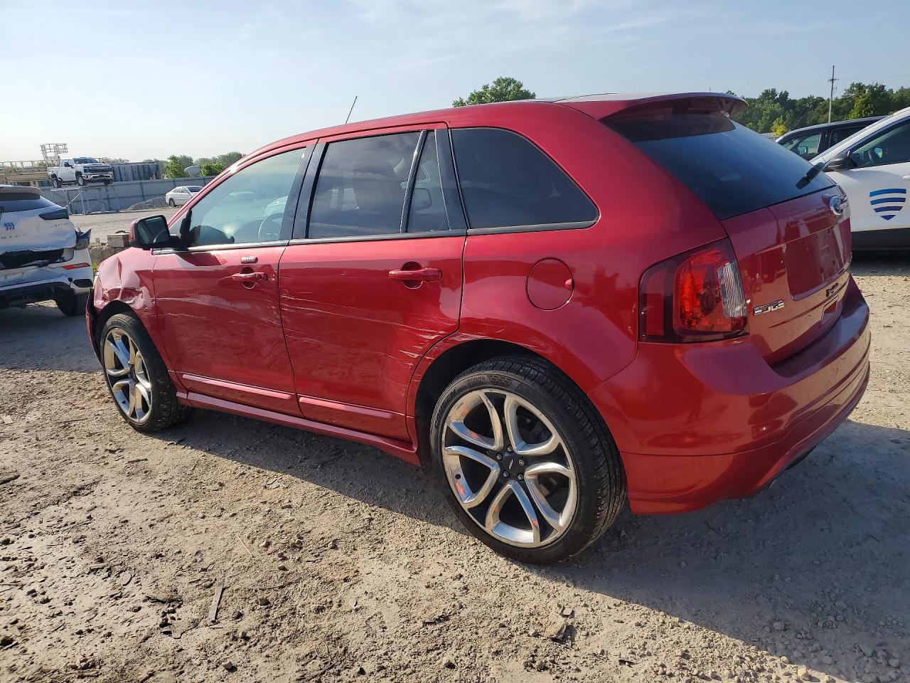 2011 Ford Edge Sport Red vin: 2FMDK4AK0BBA05599
