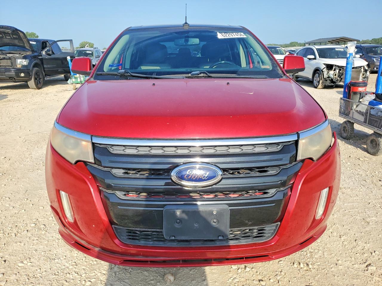 2011 Ford Edge Sport Red vin: 2FMDK4AK0BBA05599