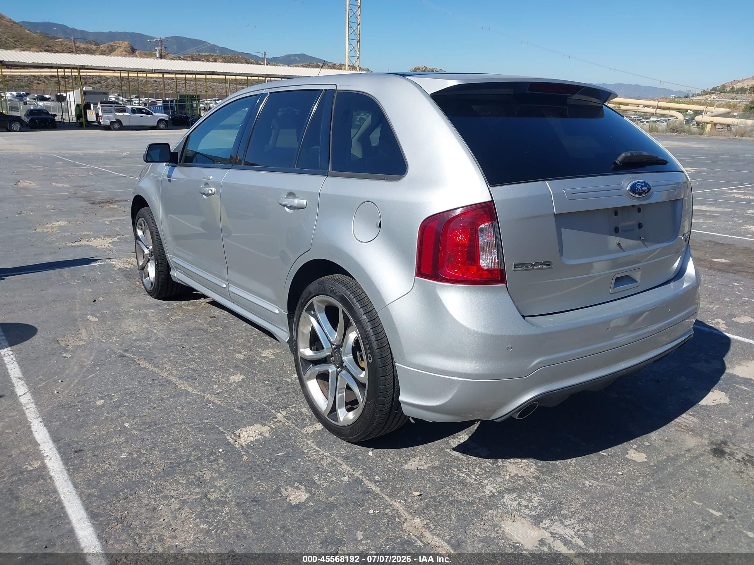 2011 Ford Edge Sport Серебряный vin: 2FMDK4AK0BBB44468