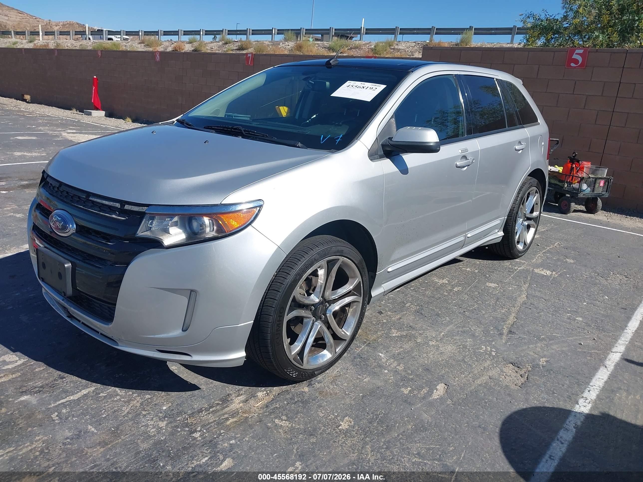 2011 Ford Edge Sport Серебряный vin: 2FMDK4AK0BBB44468