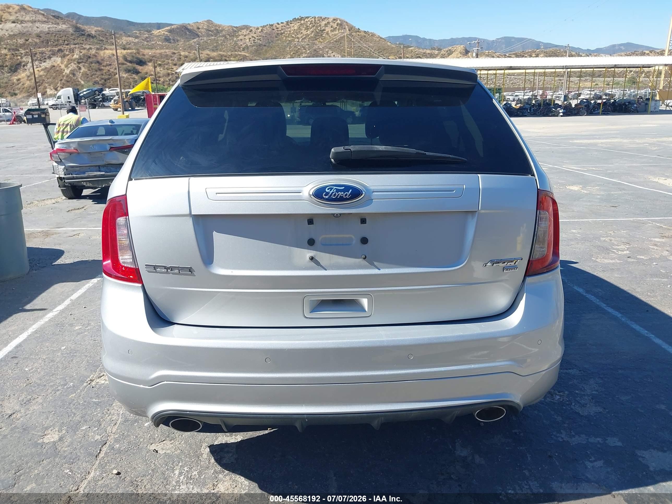 2011 Ford Edge Sport Серебряный vin: 2FMDK4AK0BBB44468