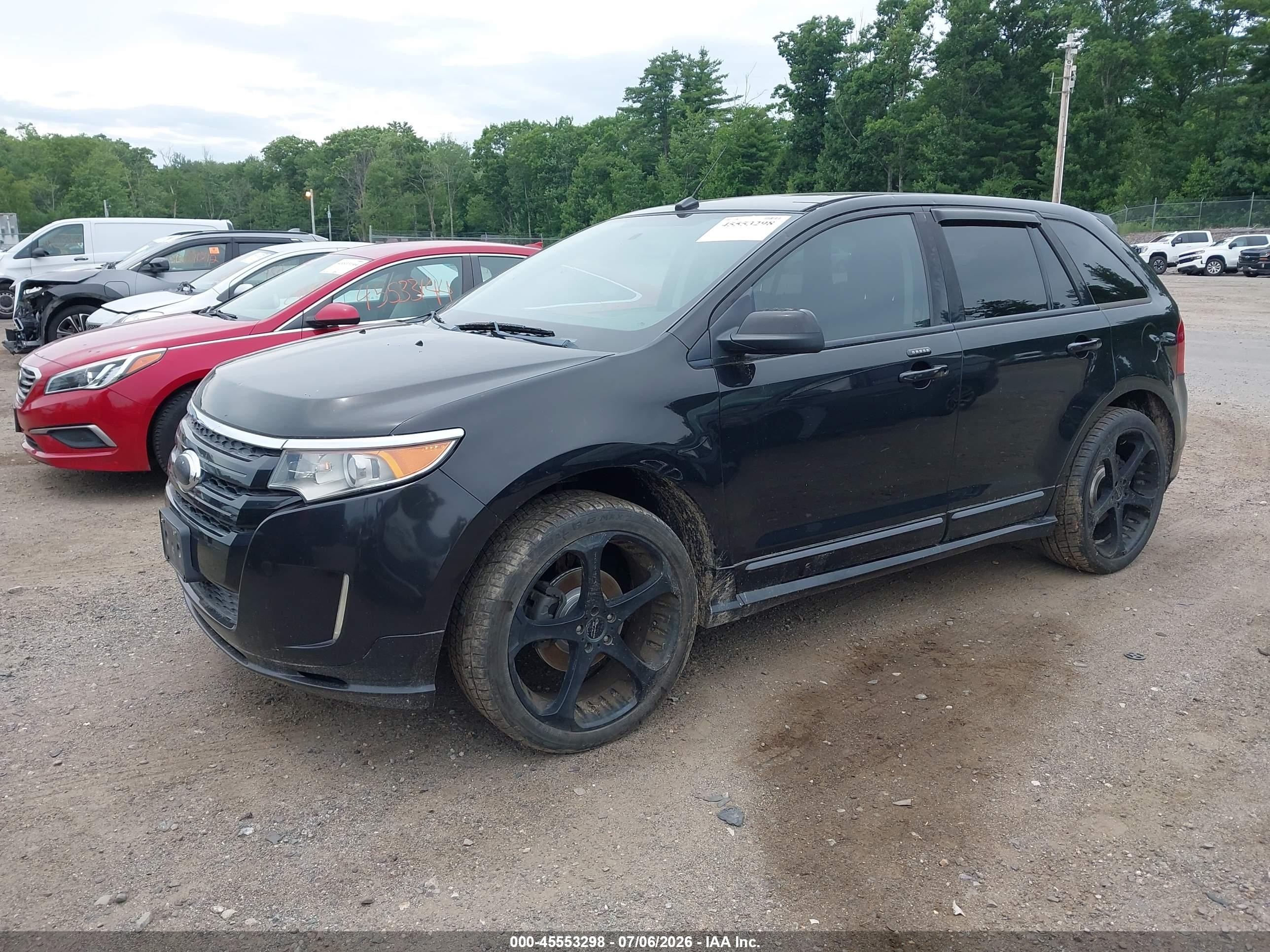 2013 Ford Edge Sport Black vin: 2FMDK4AK0DBA02222