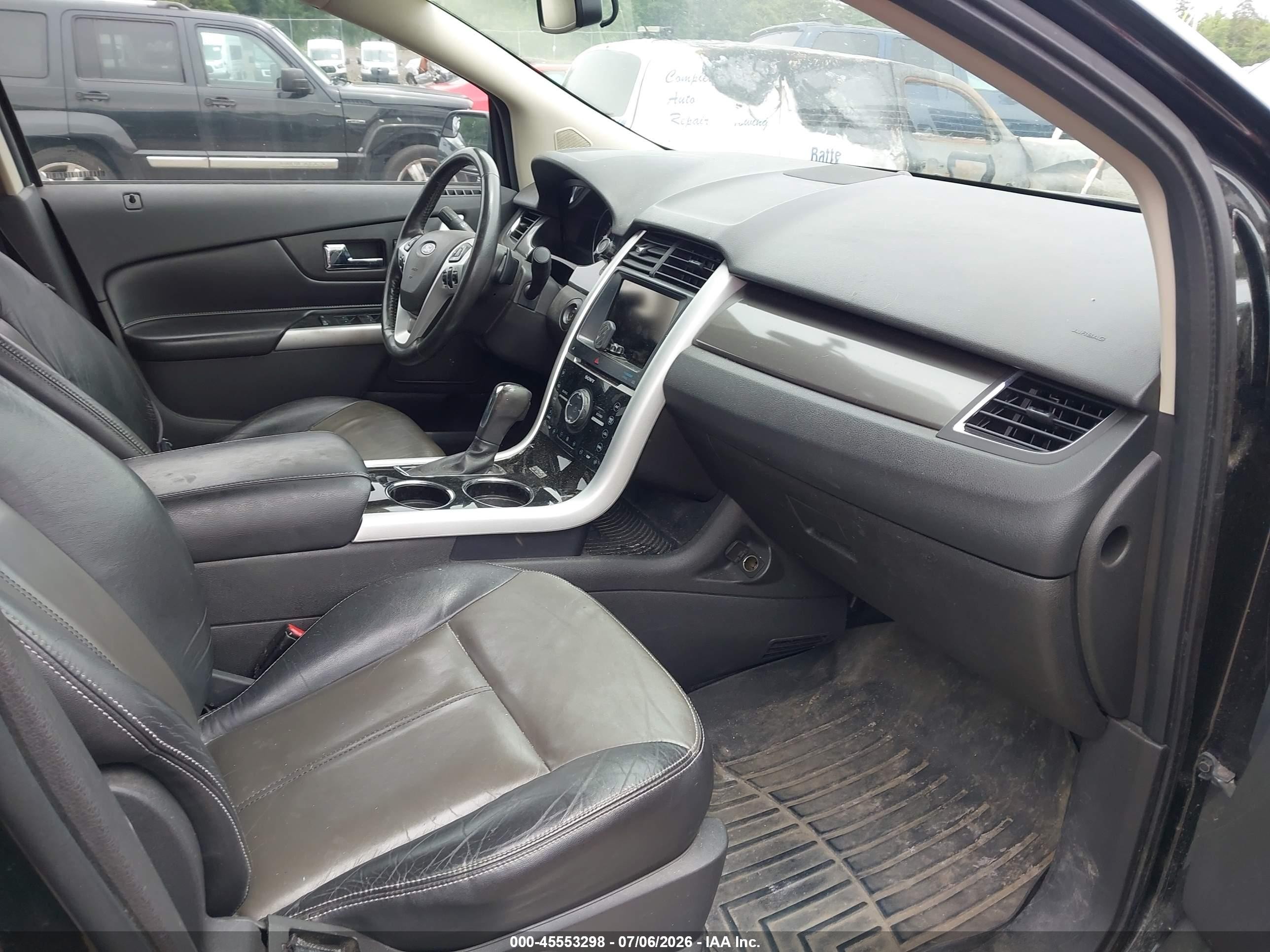 2013 Ford Edge Sport Black vin: 2FMDK4AK0DBA02222
