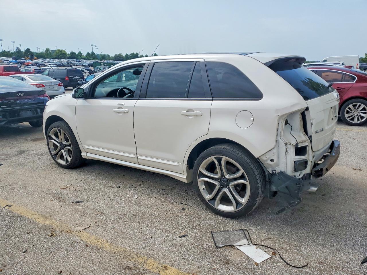 2013 Ford Edge Sport White vin: 2FMDK4AK0DBB91812