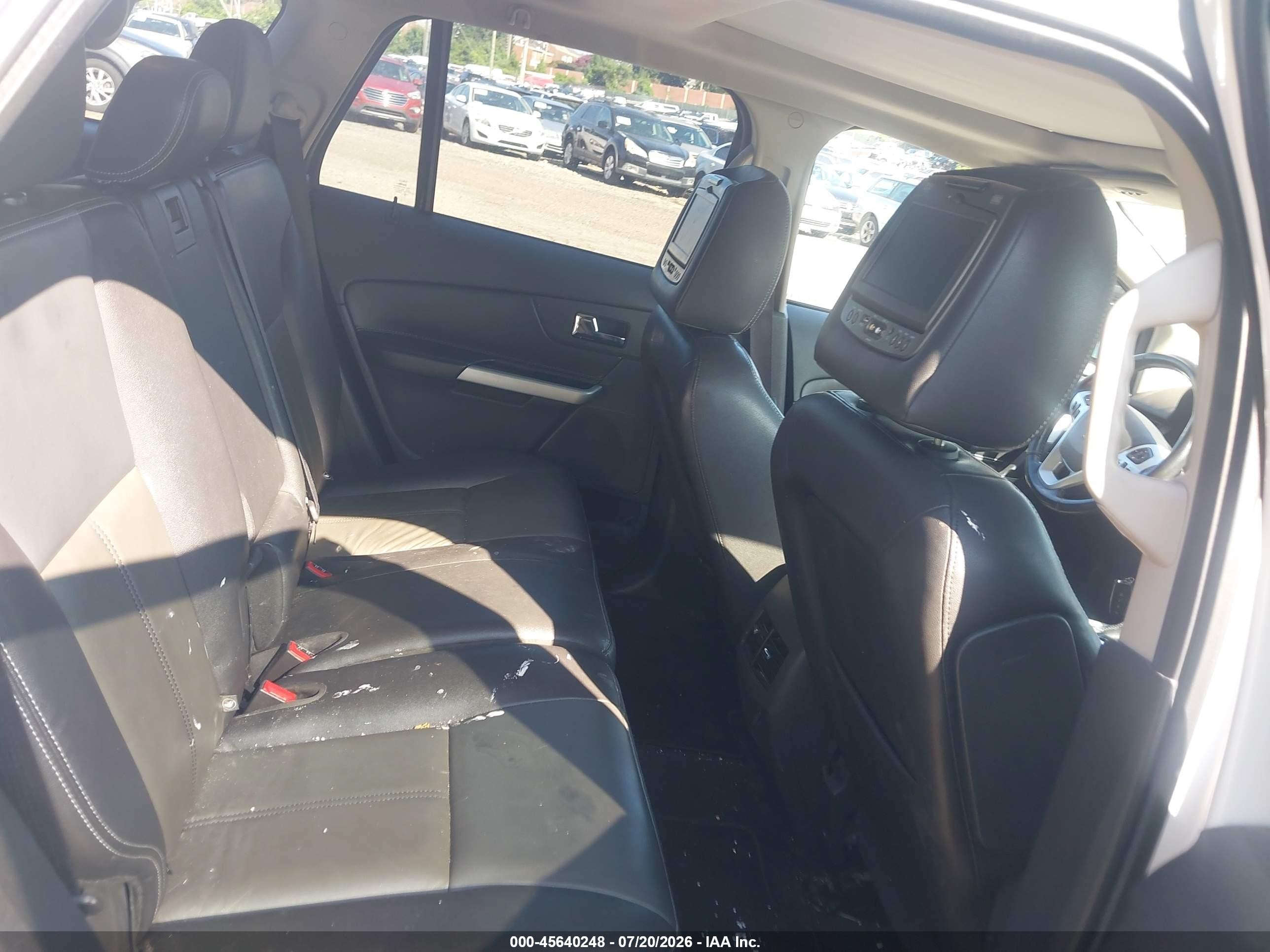 2013 Ford Edge Sport White vin: 2FMDK4AK0DBC52785