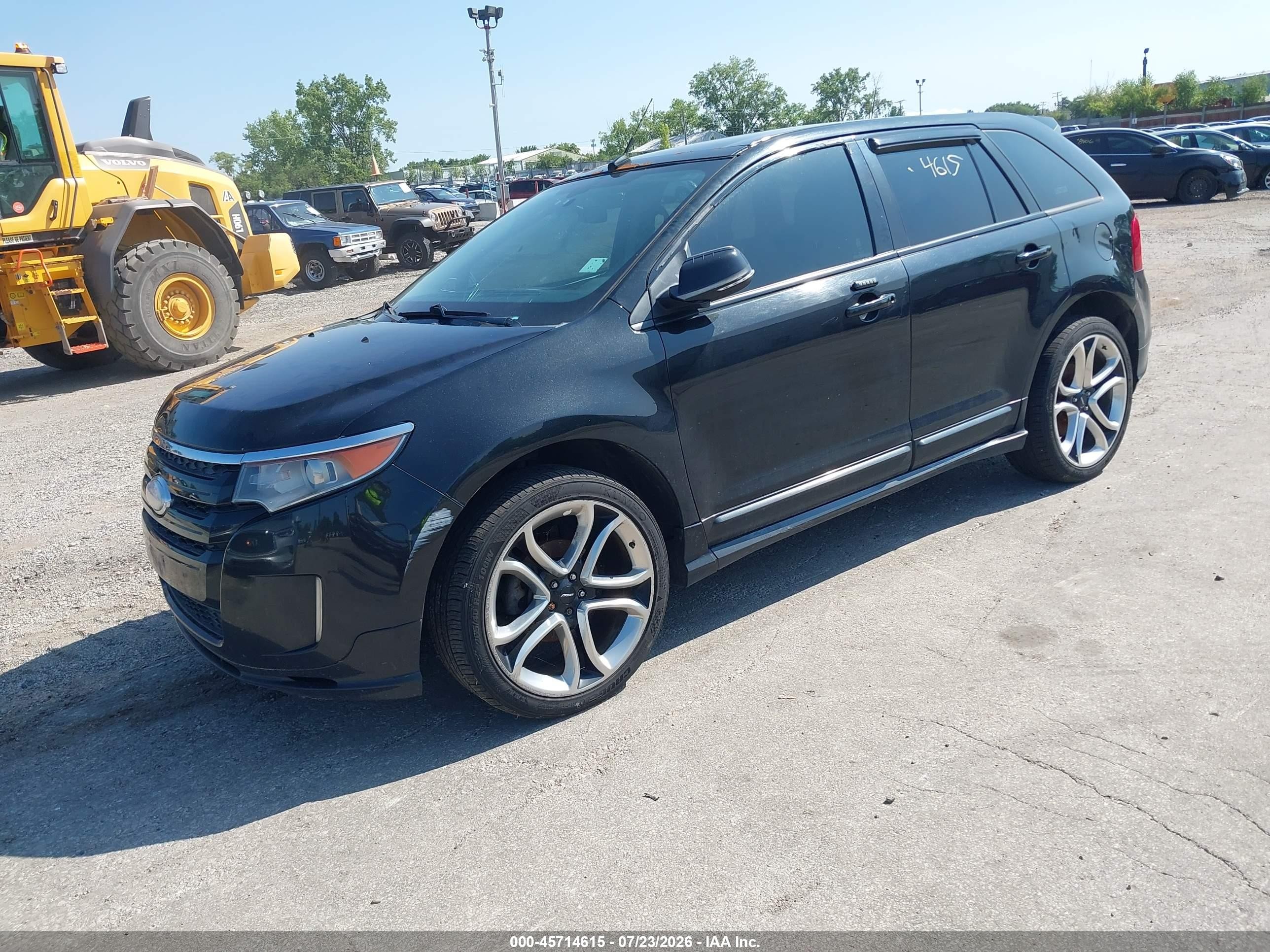 2014 Ford Edge Sport Black vin: 2FMDK4AK0EBA42575