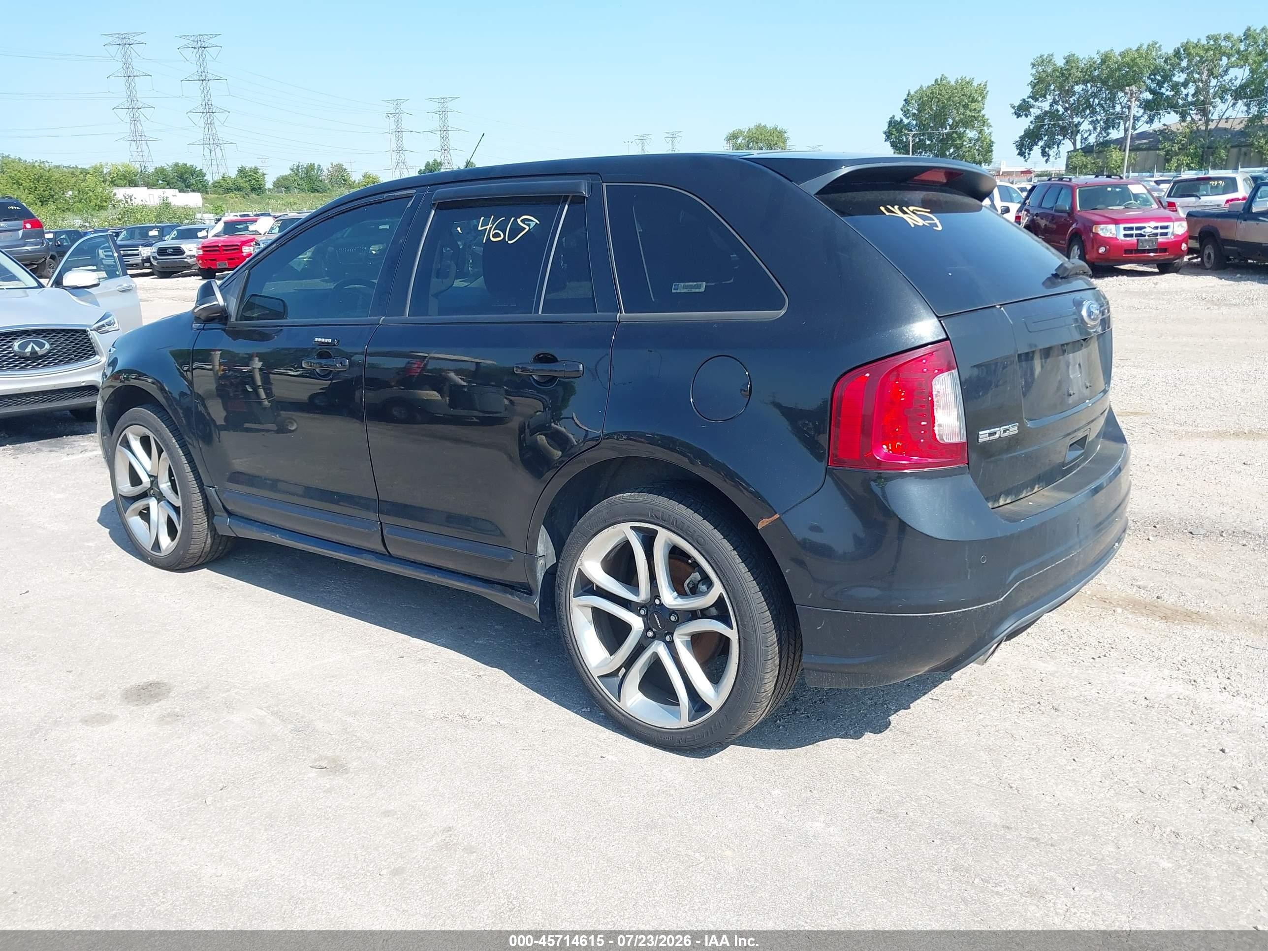 2014 Ford Edge Sport Black vin: 2FMDK4AK0EBA42575