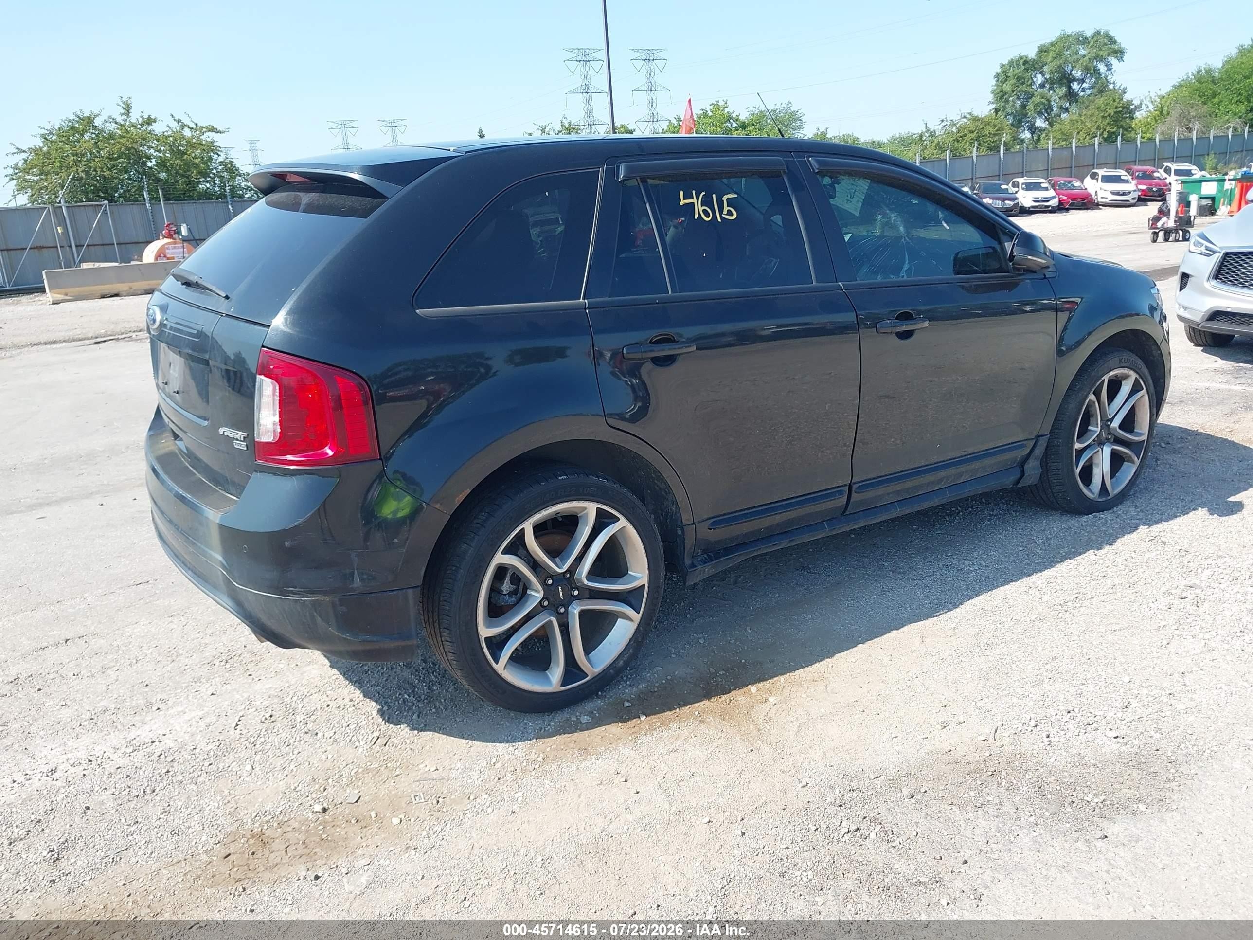 2014 Ford Edge Sport Black vin: 2FMDK4AK0EBA42575