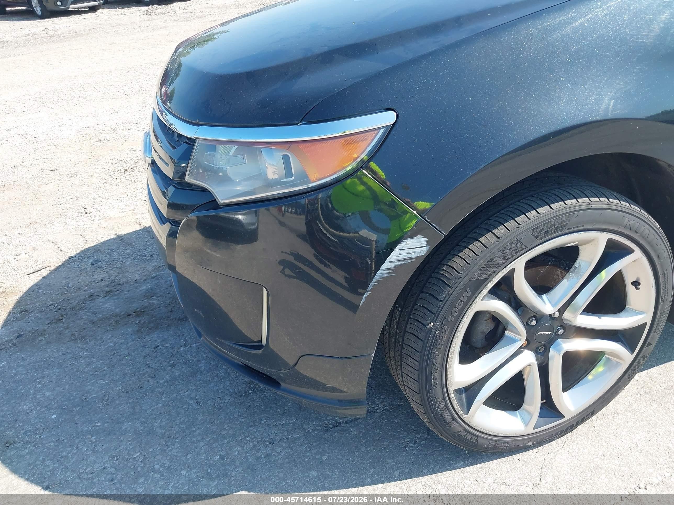 2014 Ford Edge Sport Black vin: 2FMDK4AK0EBA42575