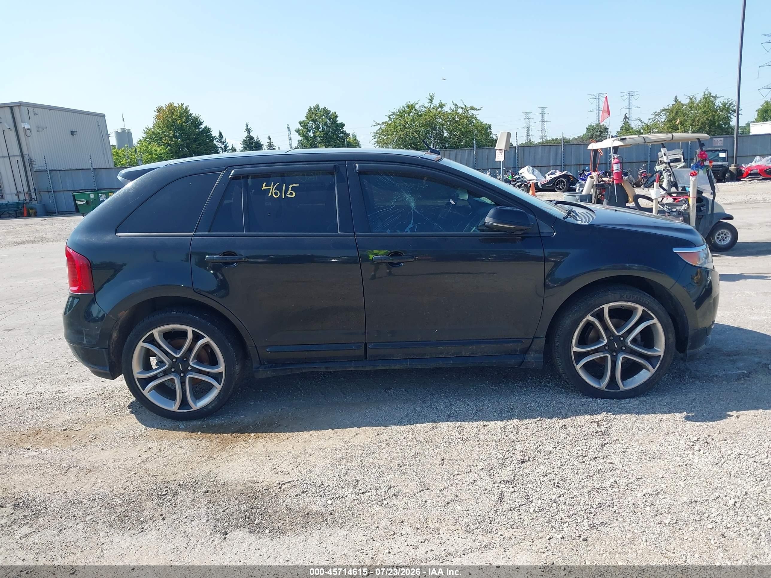 2014 Ford Edge Sport Black vin: 2FMDK4AK0EBA42575
