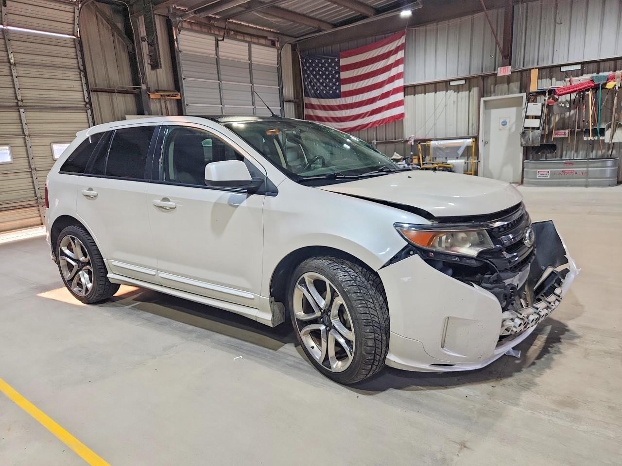 2011 Ford Edge Sport White vin: 2FMDK4AK1BBA69697