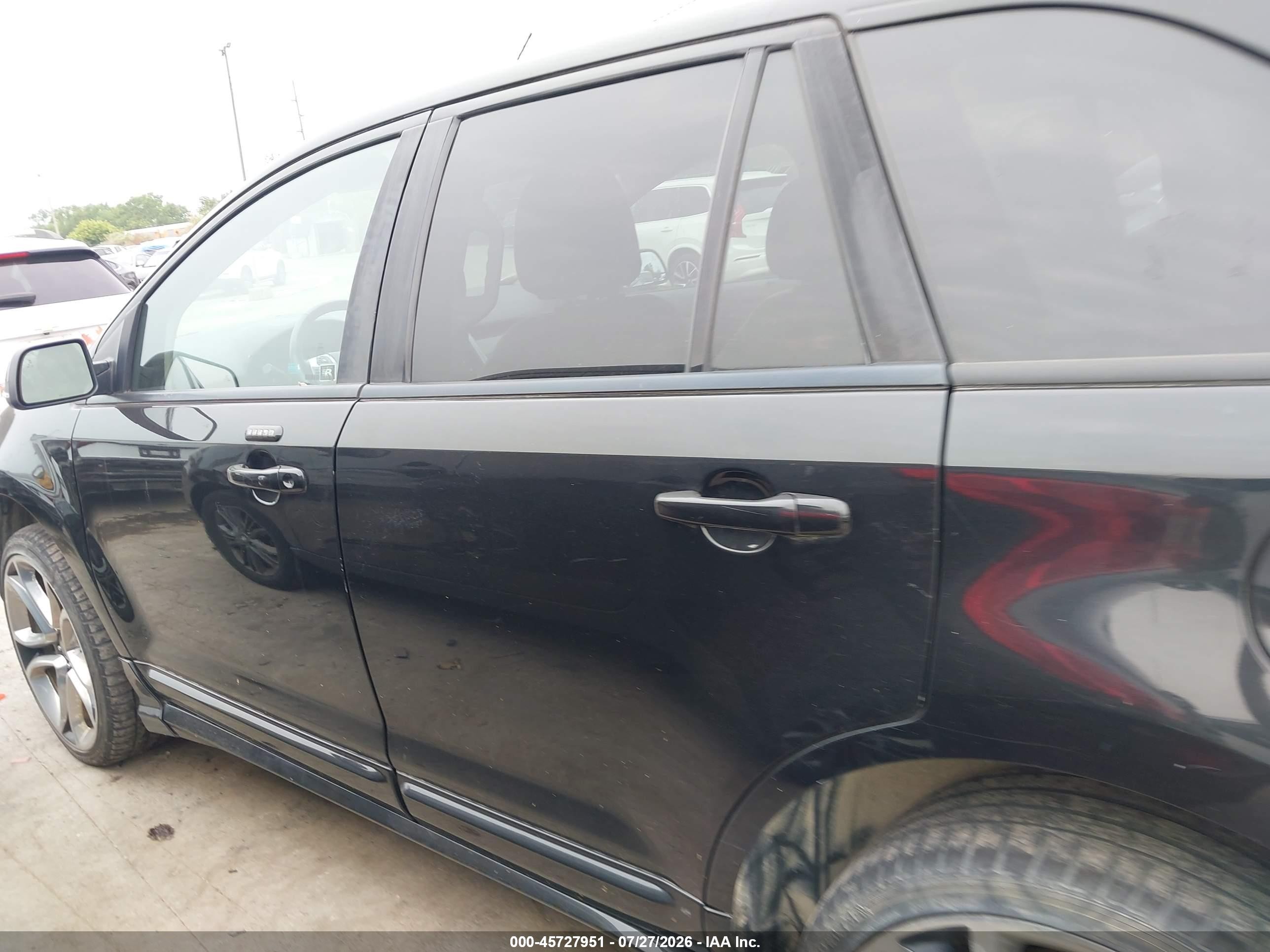 2014 Ford Edge Sport Black vin: 2FMDK4AK2EBB65598