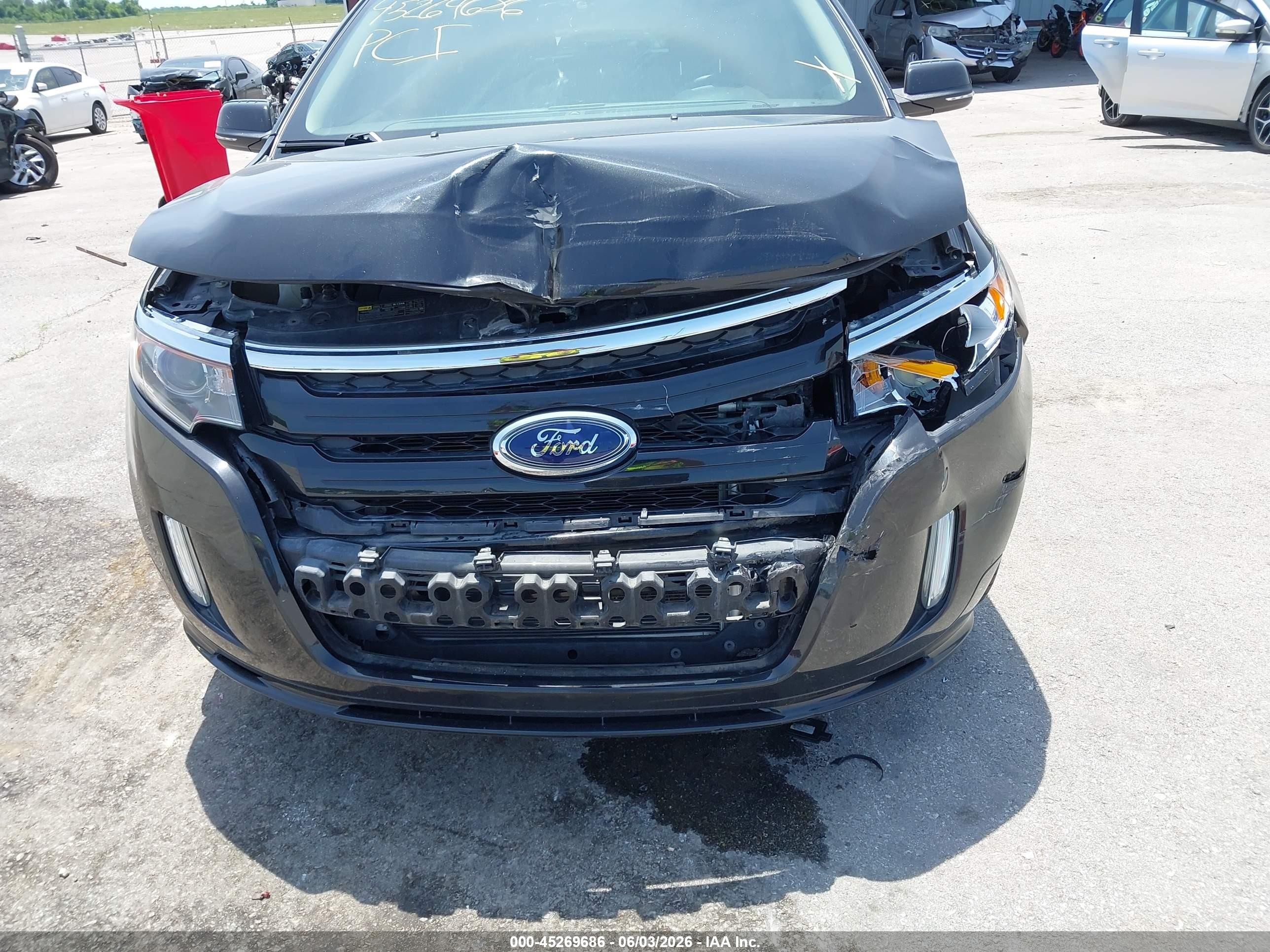 2014 Ford Edge Sport Black vin: 2FMDK4AK2EBB75449
