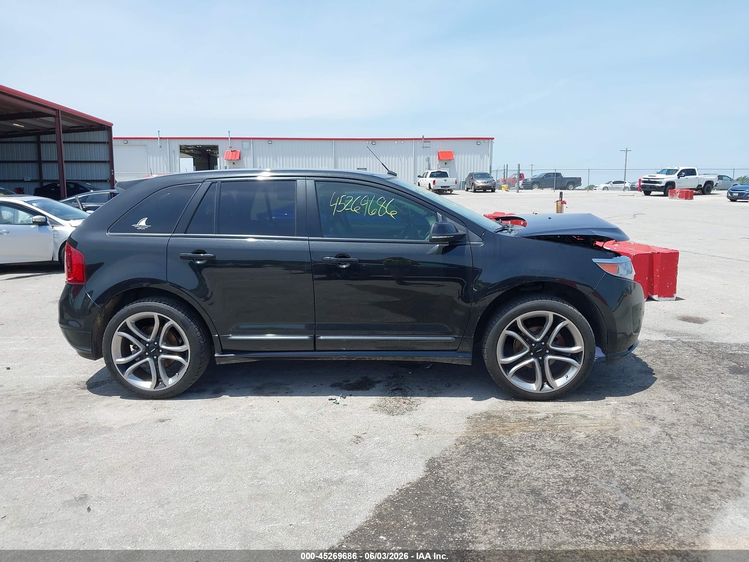 2014 Ford Edge Sport Black vin: 2FMDK4AK2EBB75449
