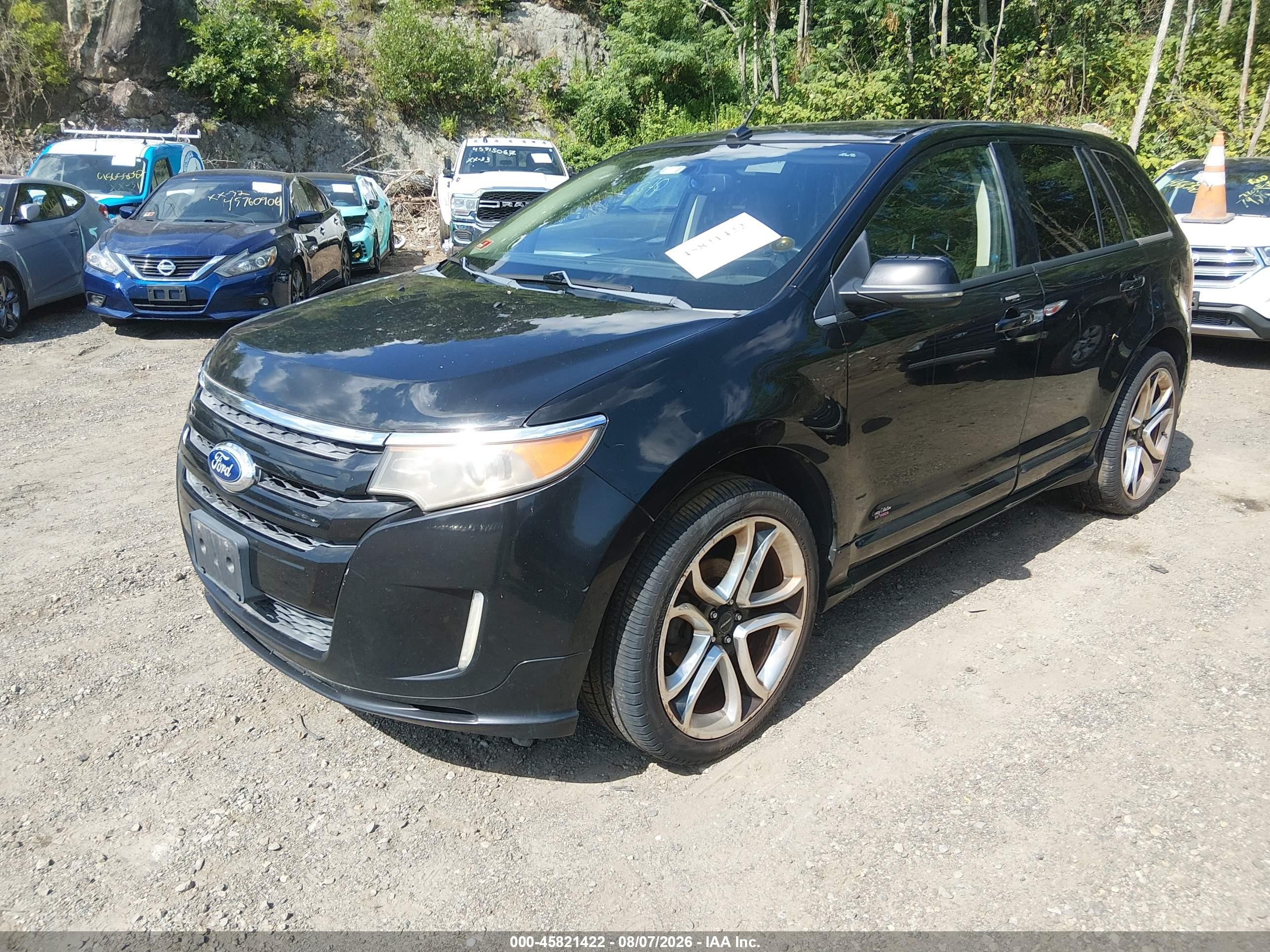 2012 Ford Edge Sport Black vin: 2FMDK4AK3CBA10880