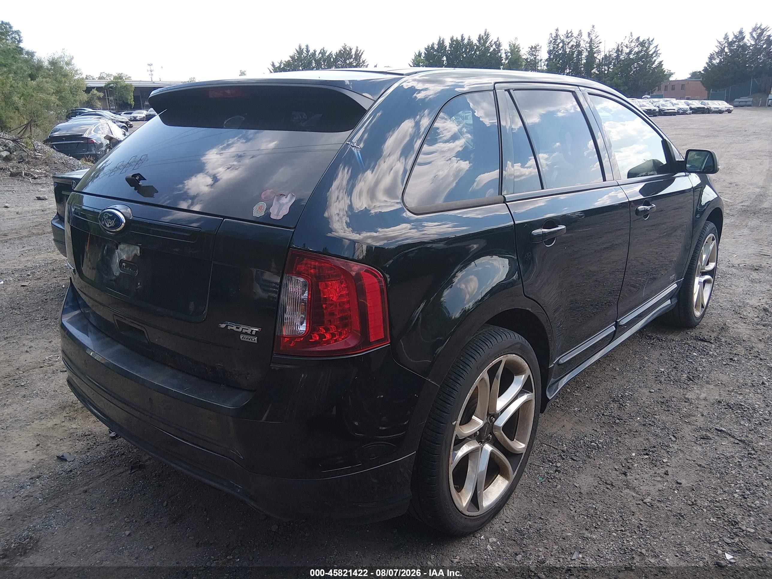2012 Ford Edge Sport Black vin: 2FMDK4AK3CBA10880