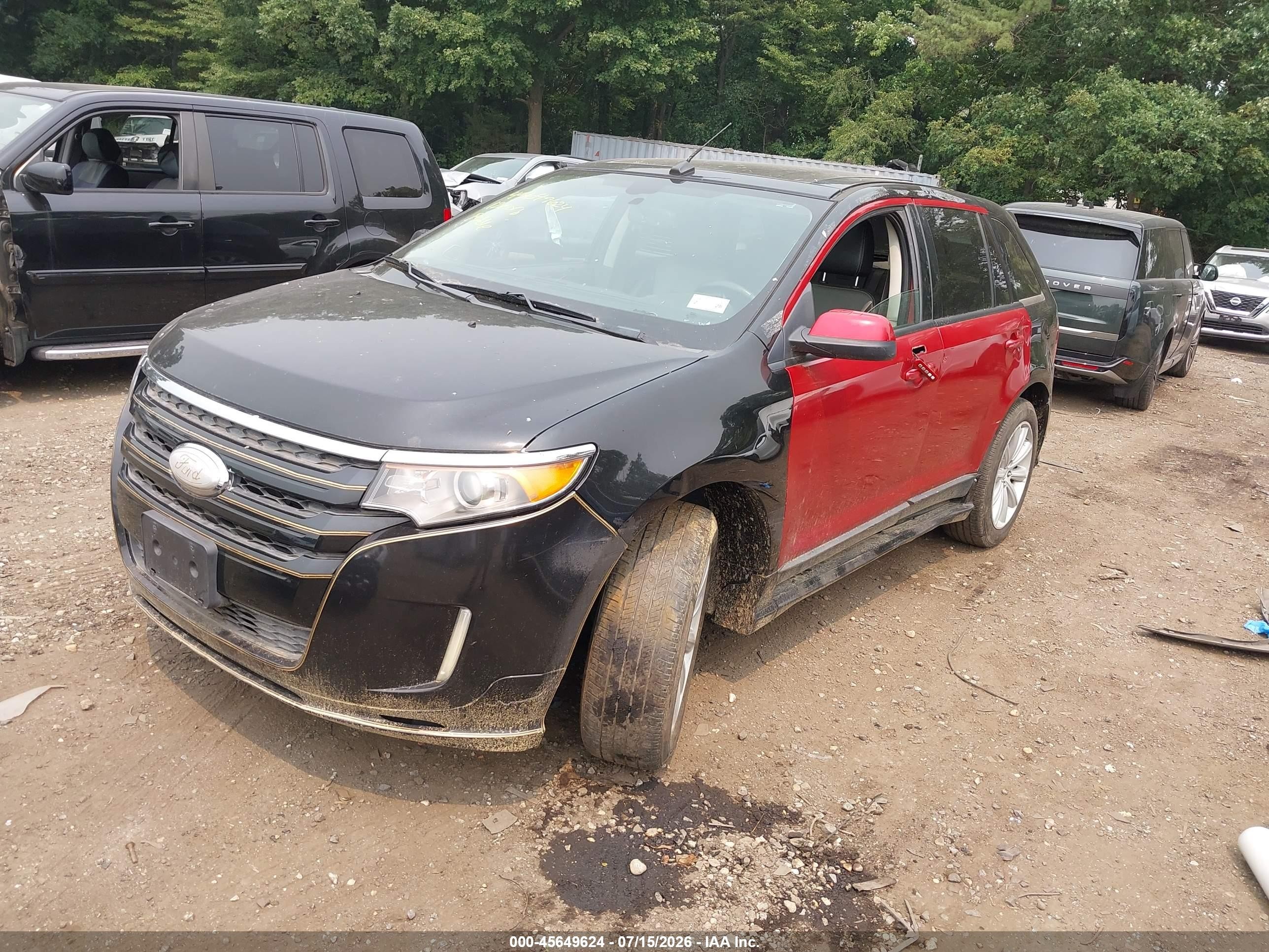 2012 Ford Edge Sport Black vin: 2FMDK4AK4CBA76015