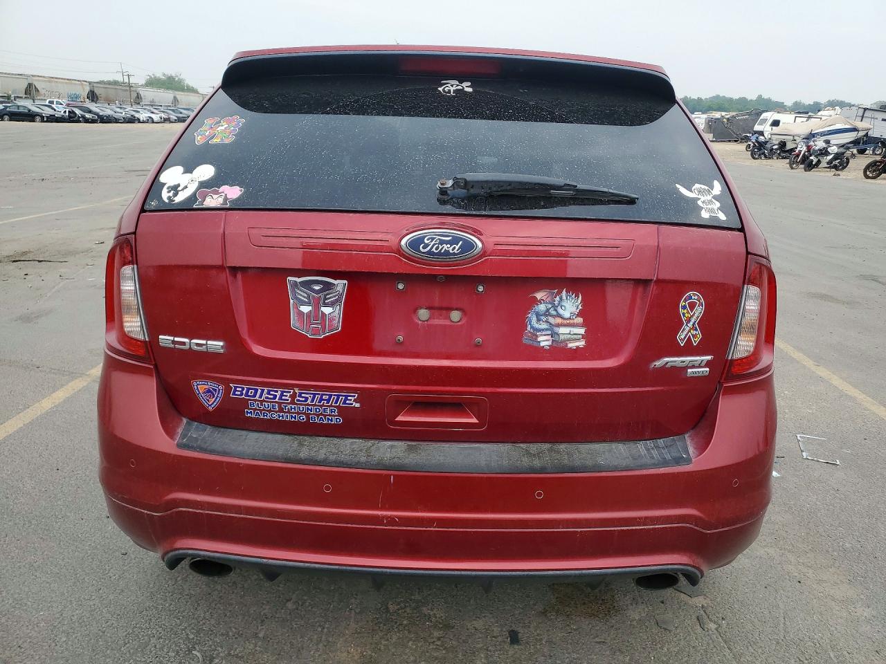 2013 Ford Edge Sport Burgundy vin: 2FMDK4AK4DBA65355